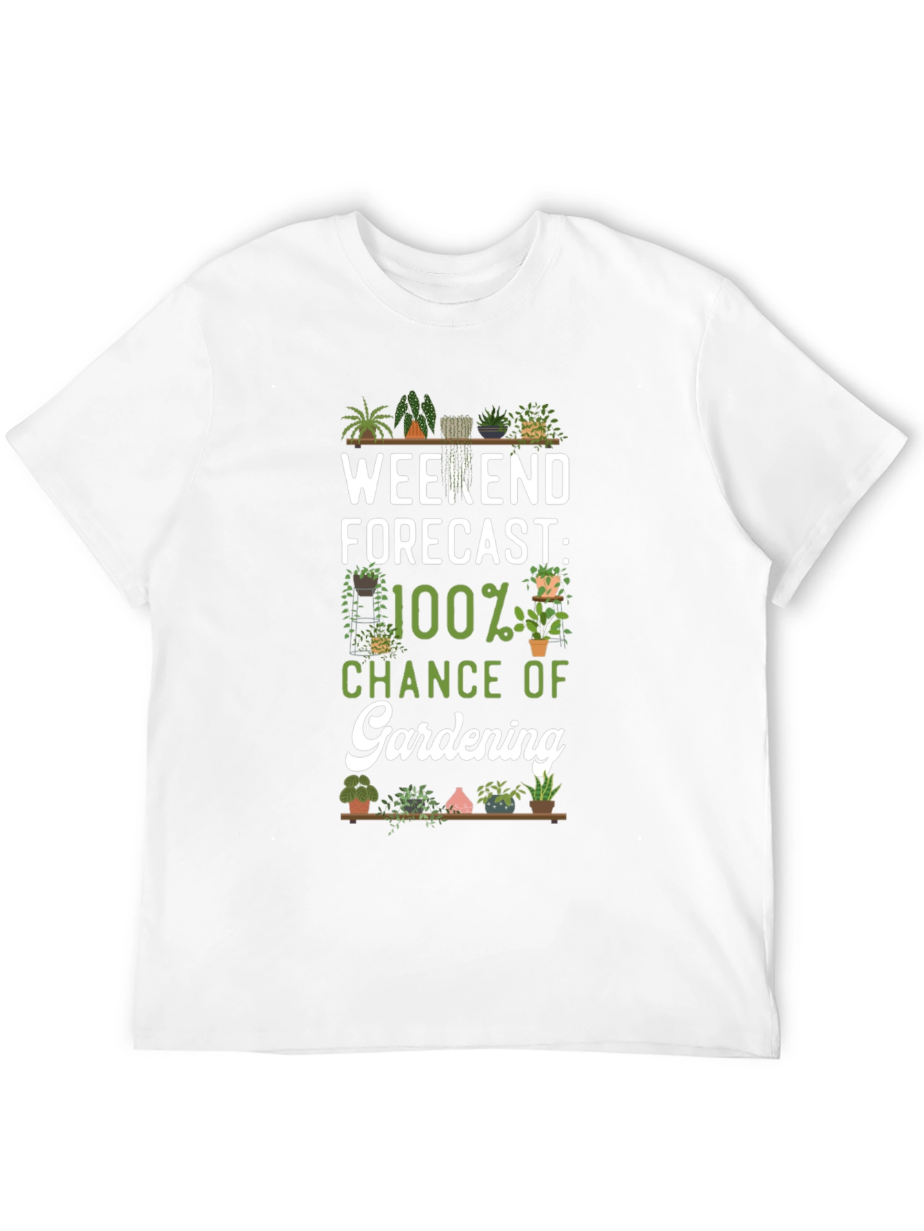 Gardening Forecast T-Shirt - Weekend Hobby Tee