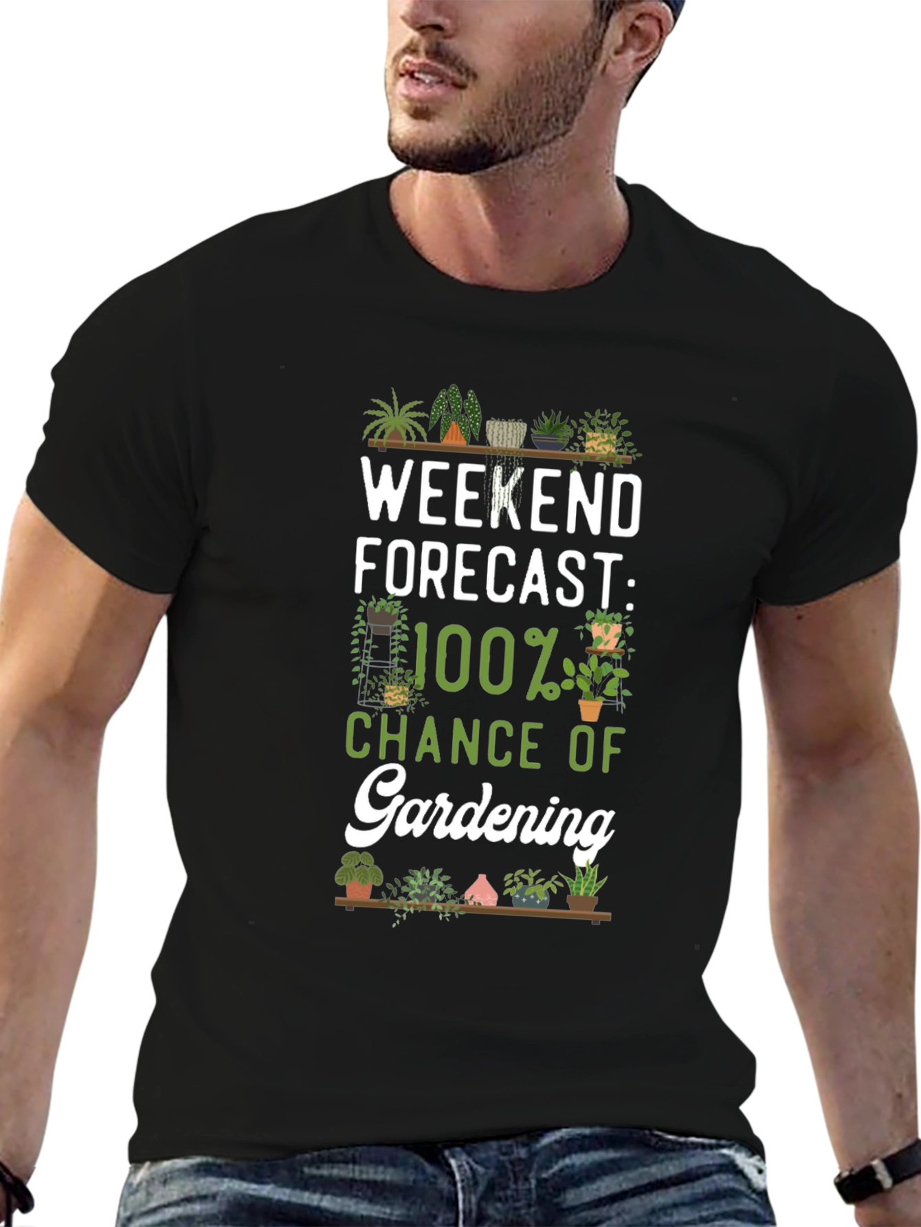 Gardening Forecast T-Shirt - Weekend Hobby Tee