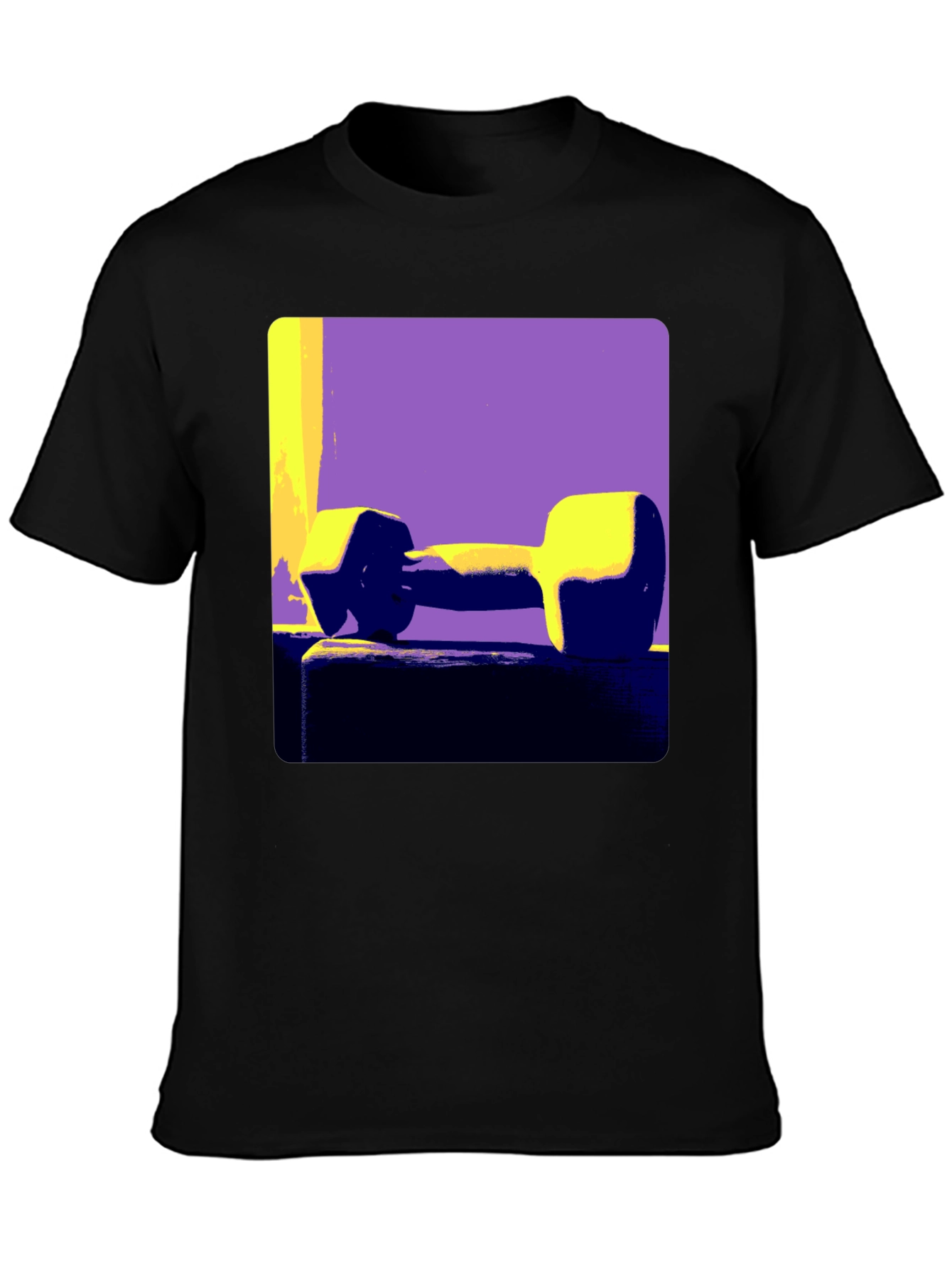 Retro Dumbbell Graphic Tee - Fitness Vibe