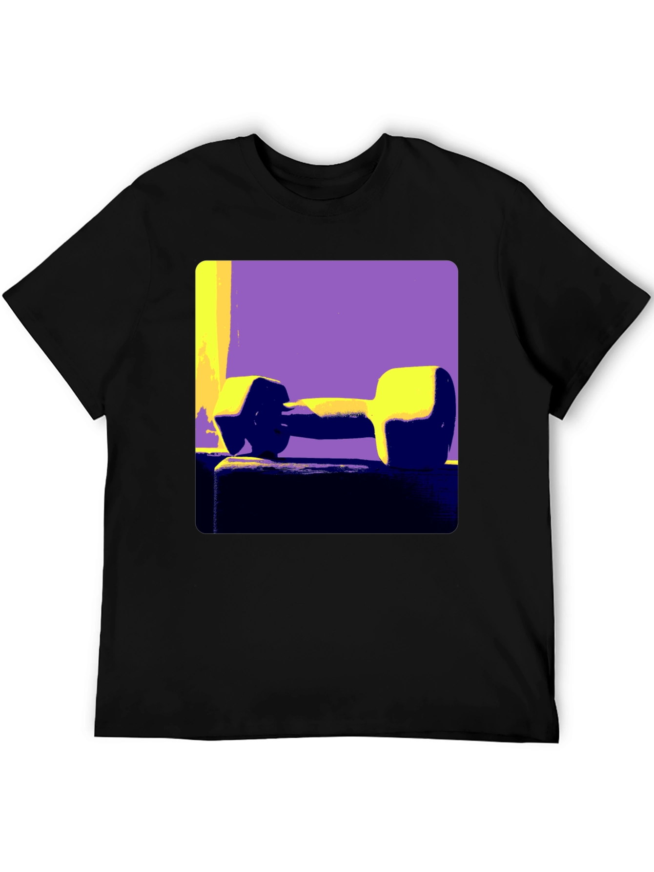 Retro Dumbbell Graphic Tee - Fitness Vibe