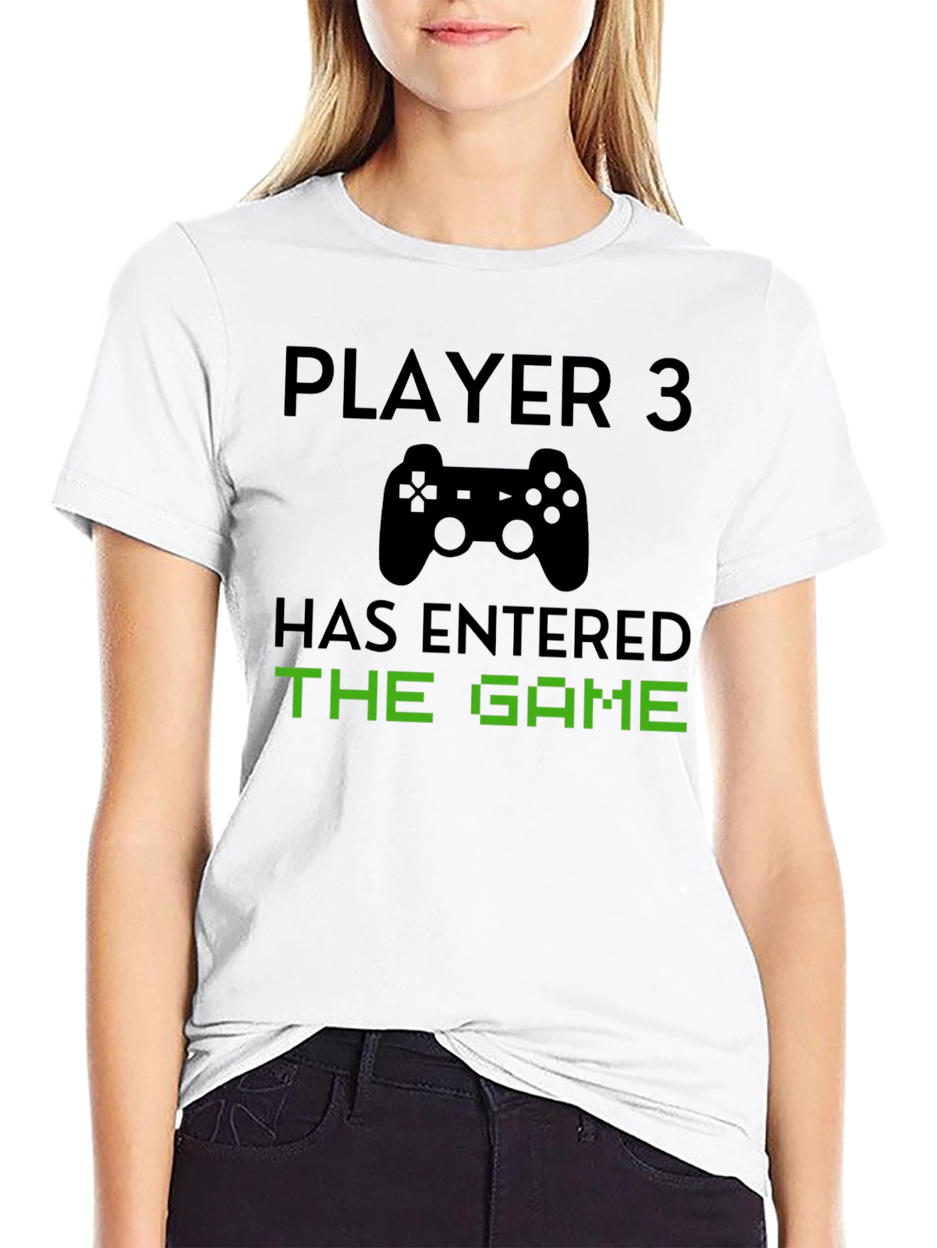 Player 3 Has Entered the Game Black T-Shirt