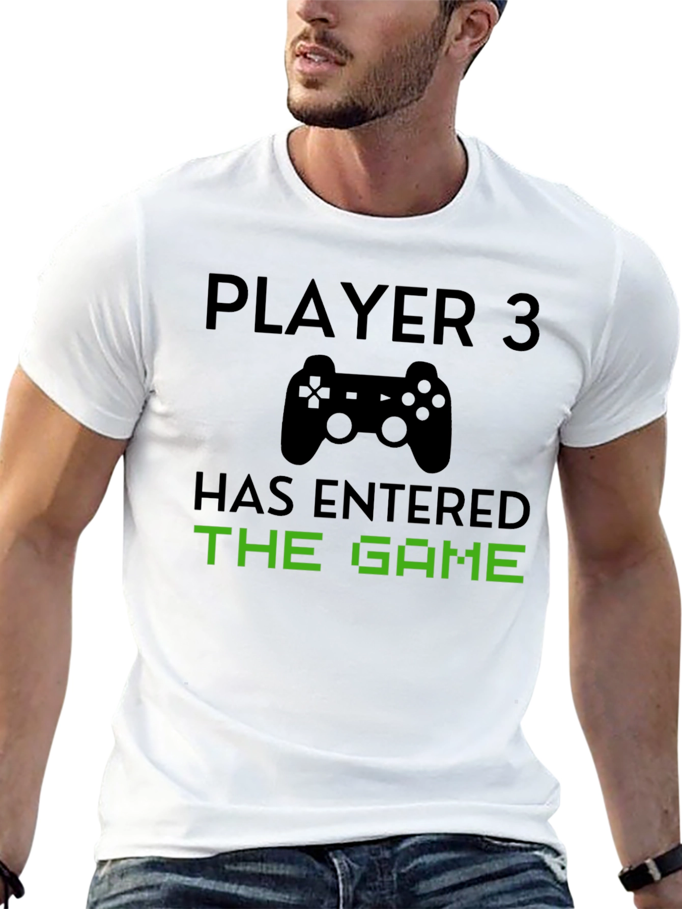 Player 3 Has Entered the Game Black T-Shirt