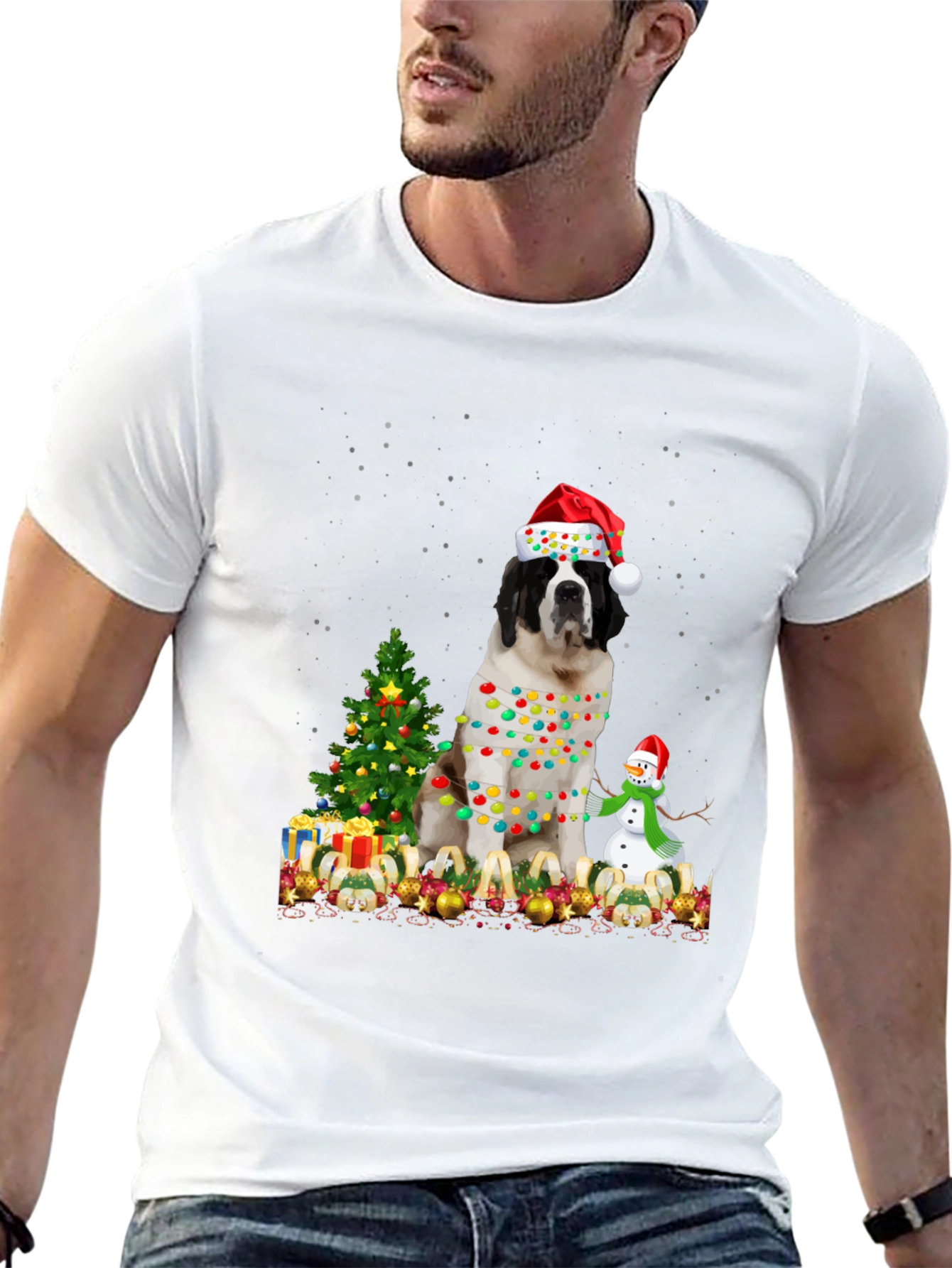 Christmas Dog T-Shirt - Holiday Apparel