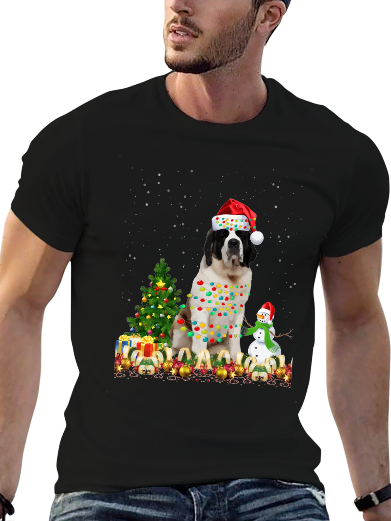 Christmas Dog T-Shirt - Holiday Apparel