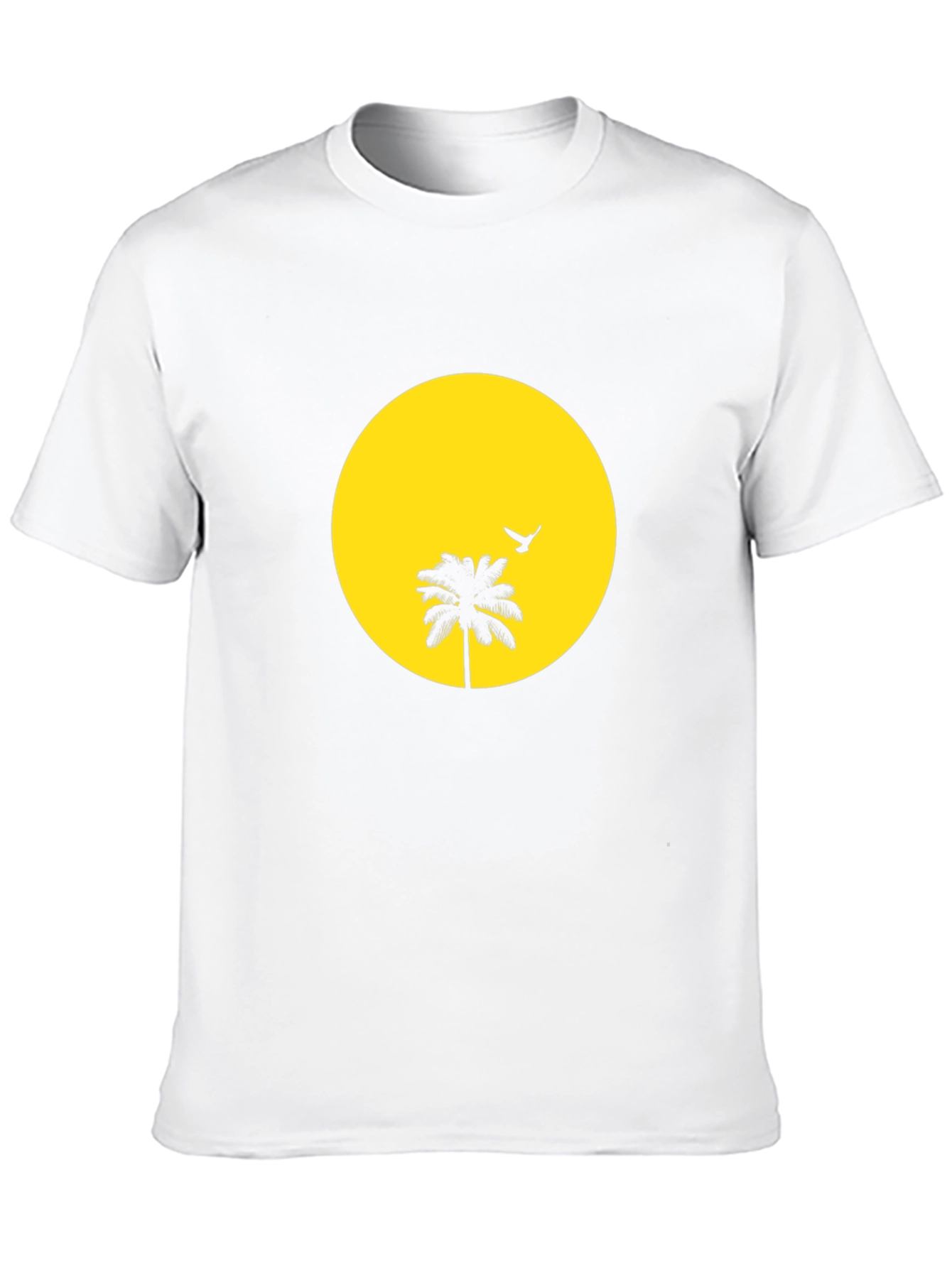 Tropical Sunset Graphic Tee - Black