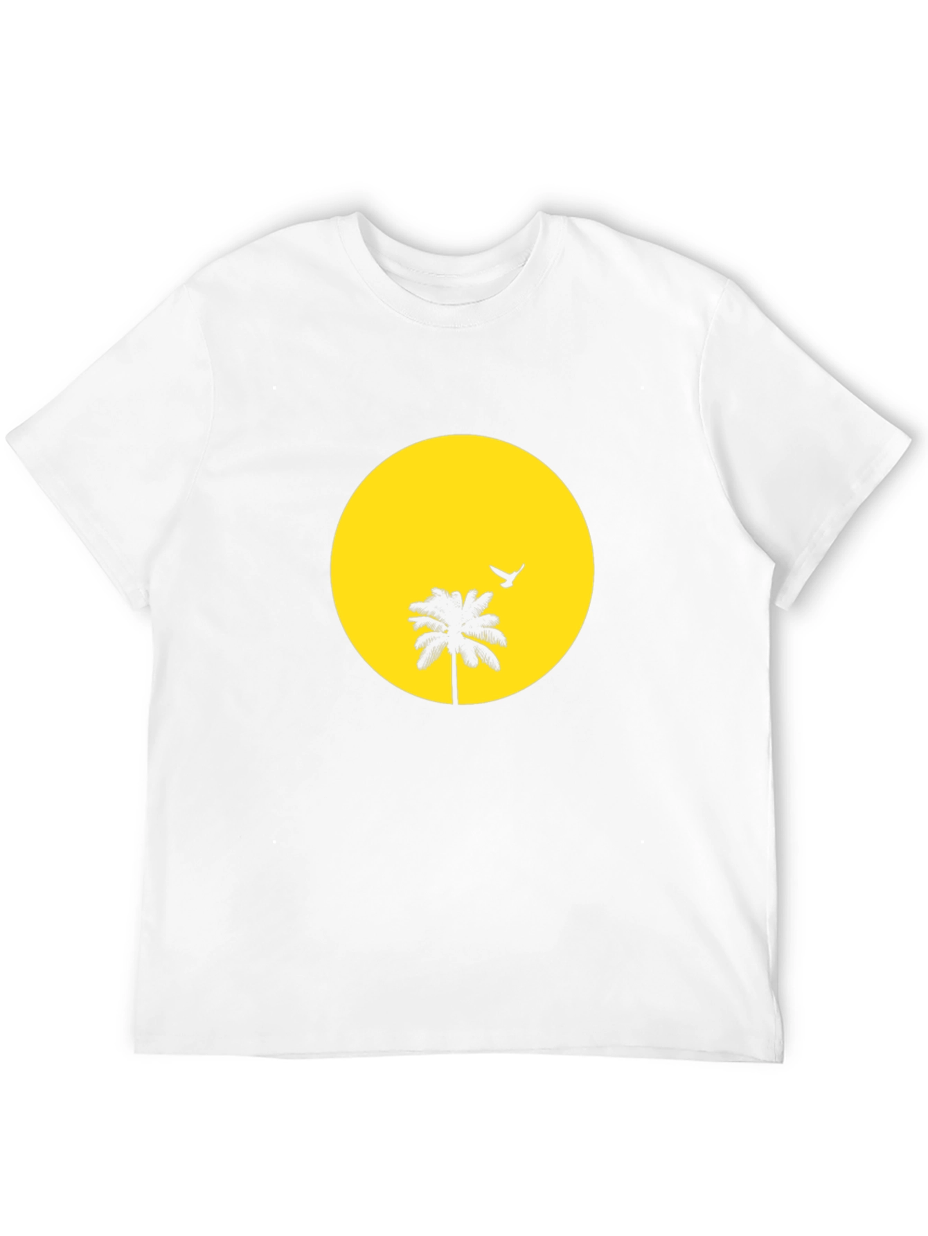 Tropical Sunset Graphic Tee - Black