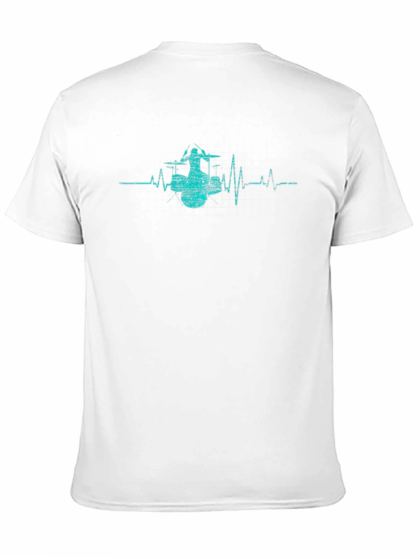 Drummer Heartbeat T-Shirt - Music Lover Tee