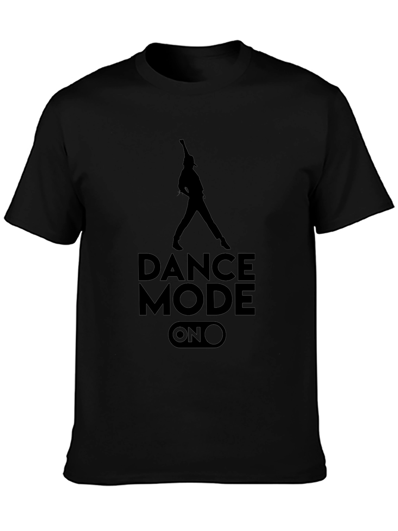 Dance Mode On Graphic Tee - Black