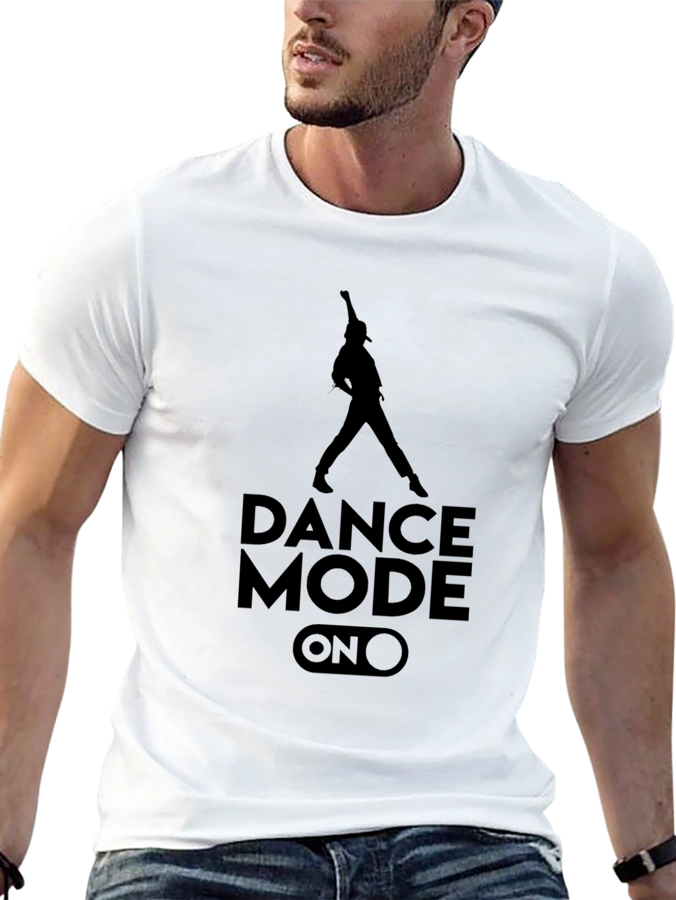 Dance Mode On Graphic Tee - Black