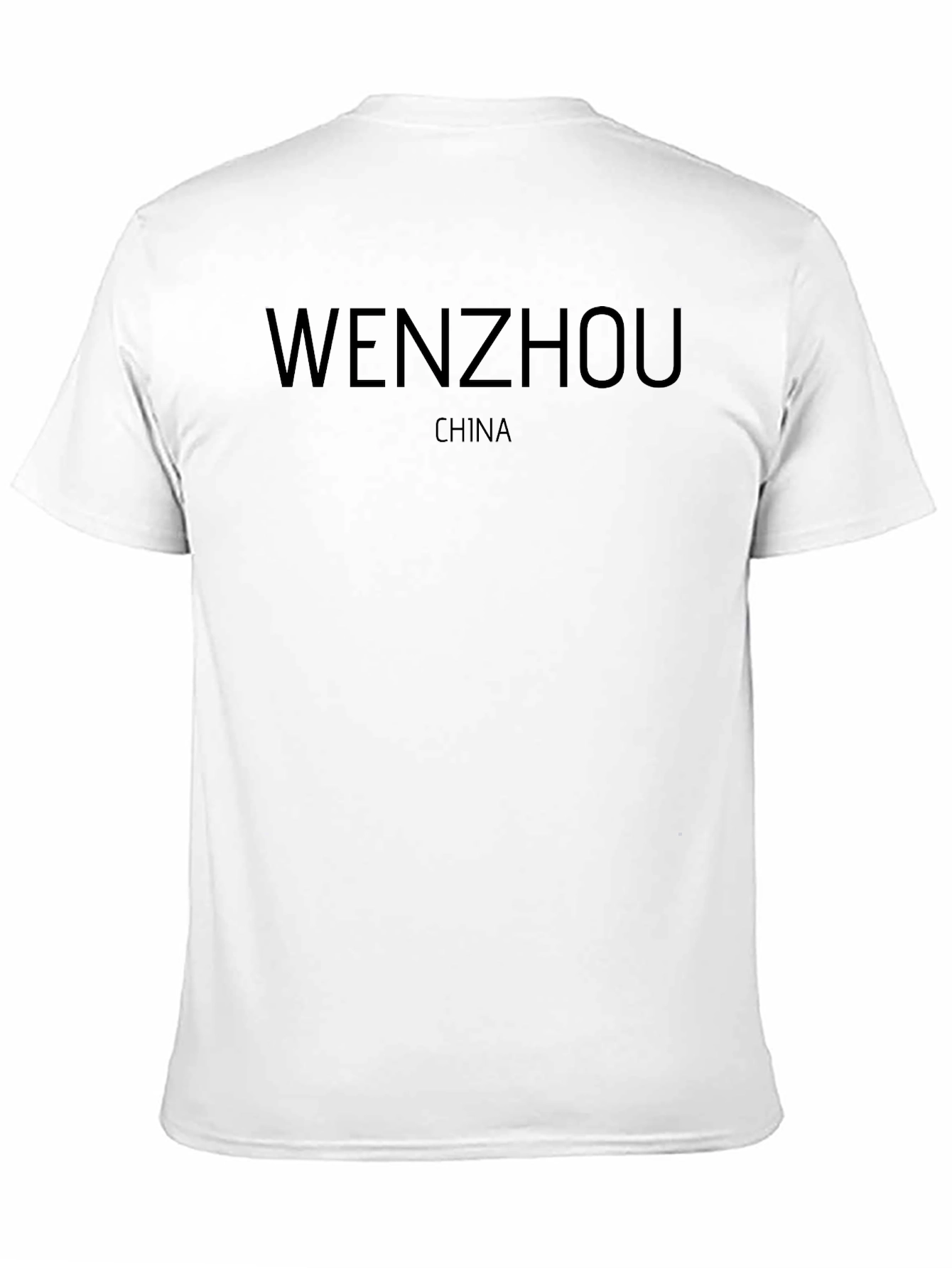 Wenzhou China Black T-Shirt