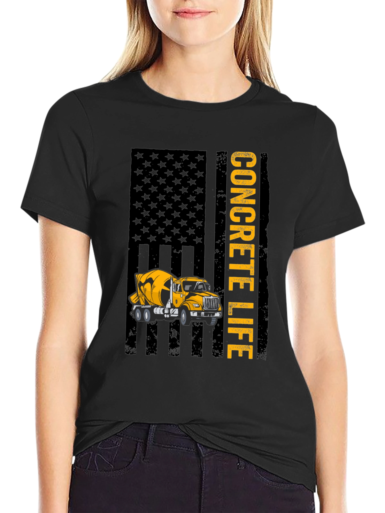 Concrete Life Graphic Tee - Construction Worker Shirt