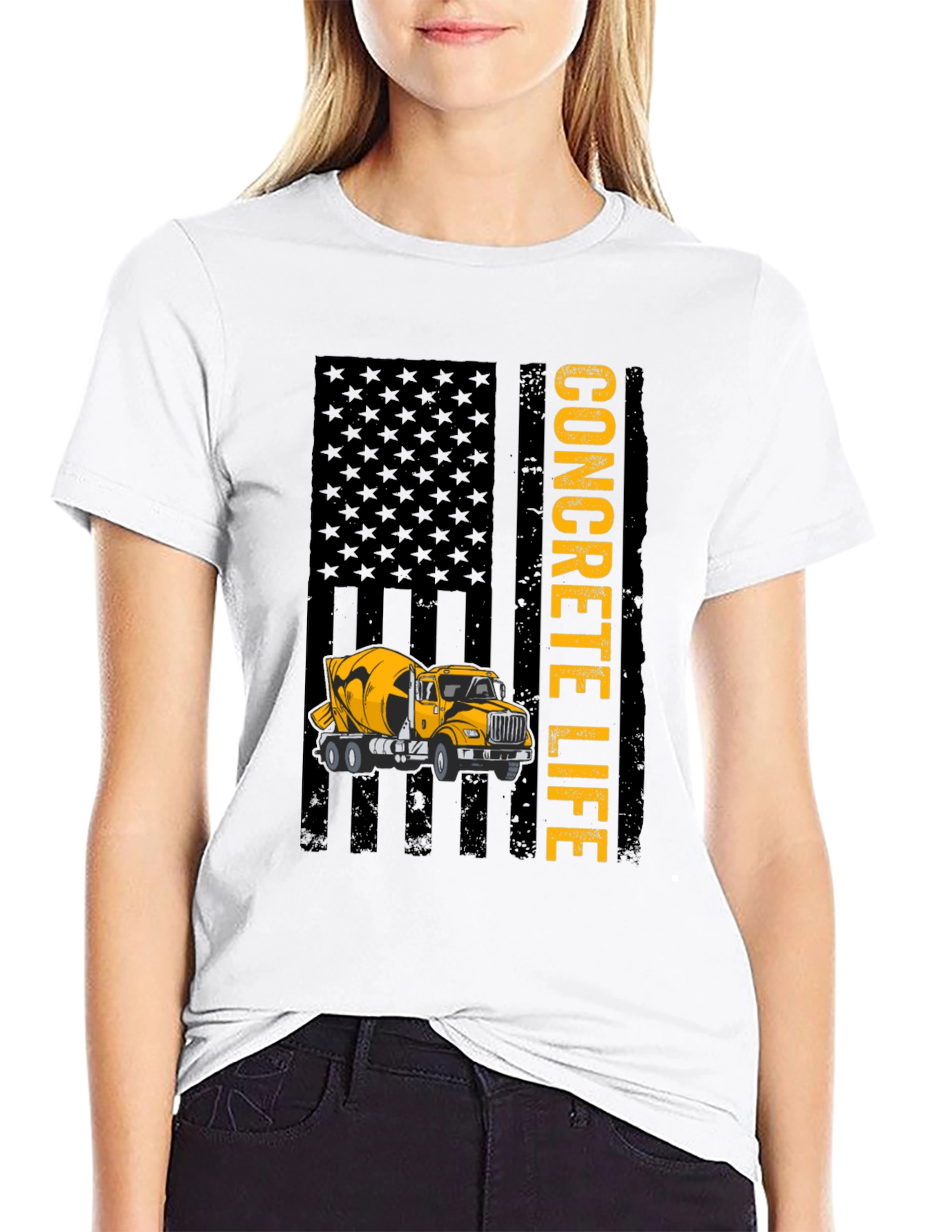Concrete Life Graphic Tee - Construction Worker Shirt