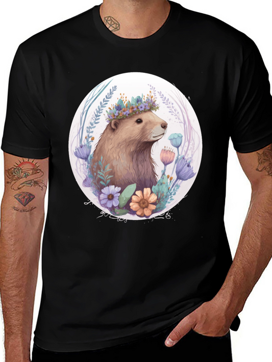 Floral Crown Bear T-Shirt