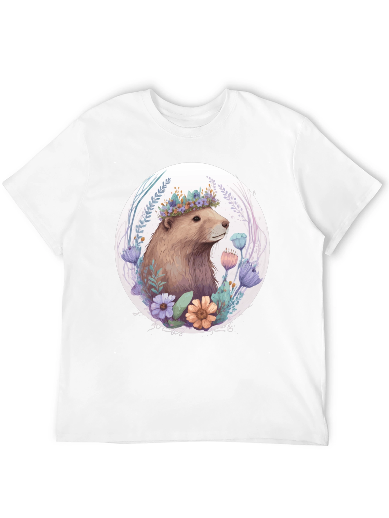 Floral Crown Bear T-Shirt