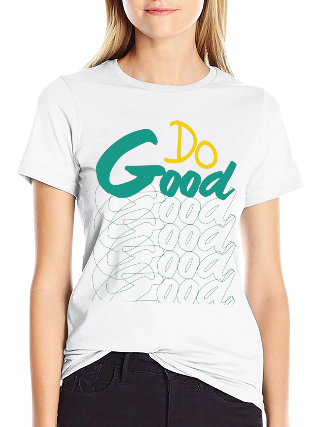 Do Good Graphic Tee - Black Cotton T-Shirt