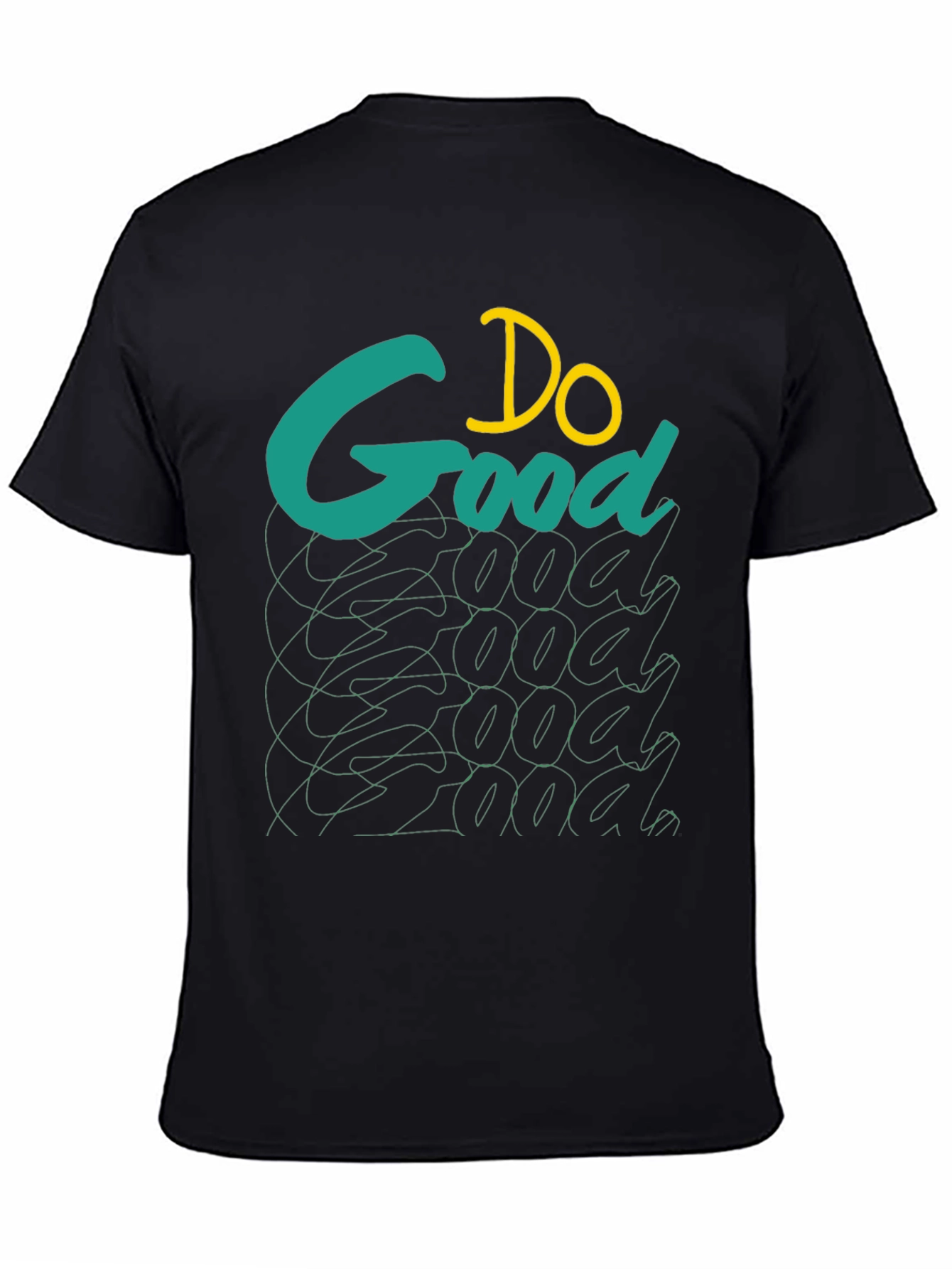 Do Good Graphic Tee - Black Cotton T-Shirt