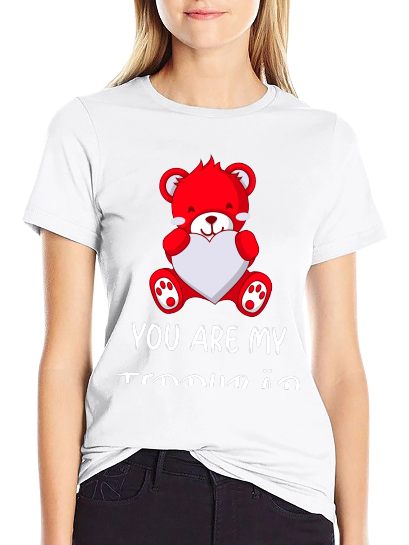 You Are My Teddy Bear Valentines Day Black T-Shirt