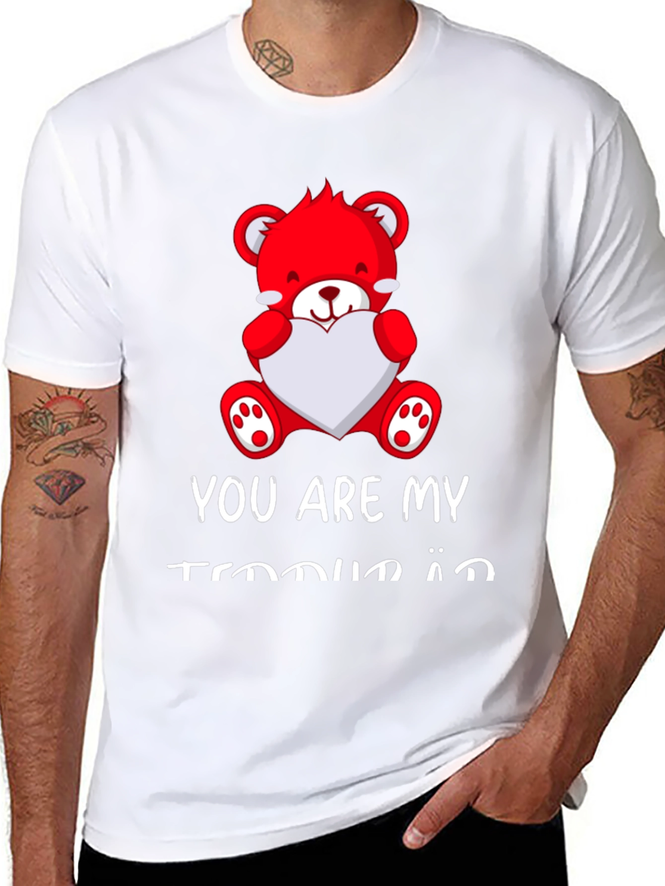 You Are My Teddy Bear Valentines Day Black T-Shirt