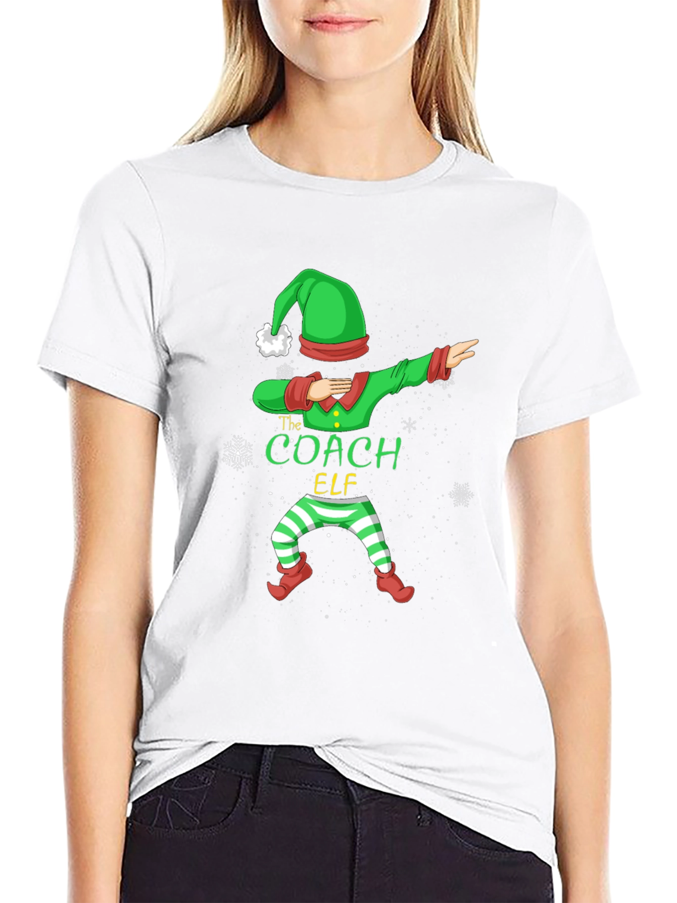 The Coach Elf T-Shirt - Holiday Dabbing Design
