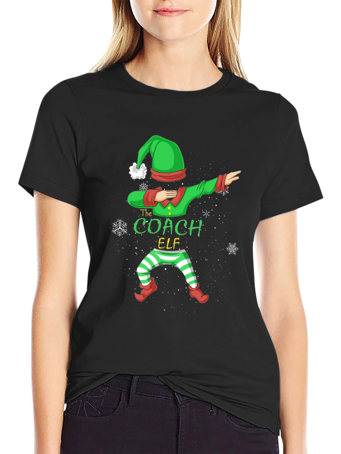 The Coach Elf T-Shirt - Holiday Dabbing Design