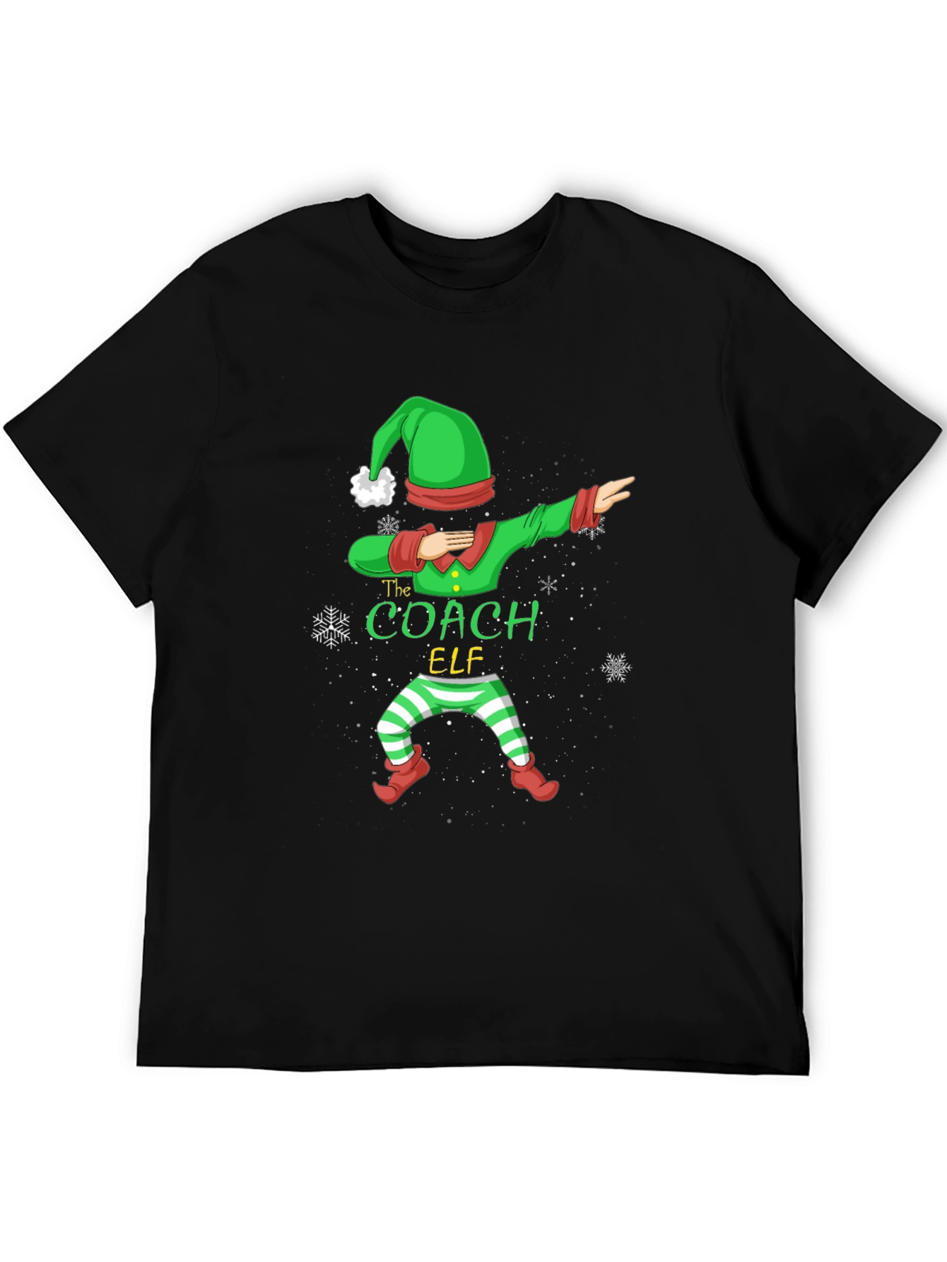 The Coach Elf T-Shirt - Holiday Dabbing Design