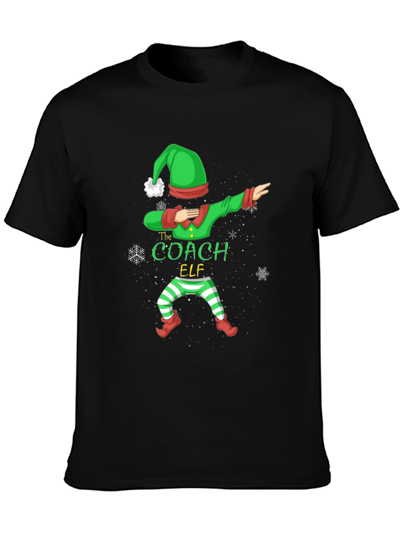 The Coach Elf T-Shirt - Holiday Dabbing Design