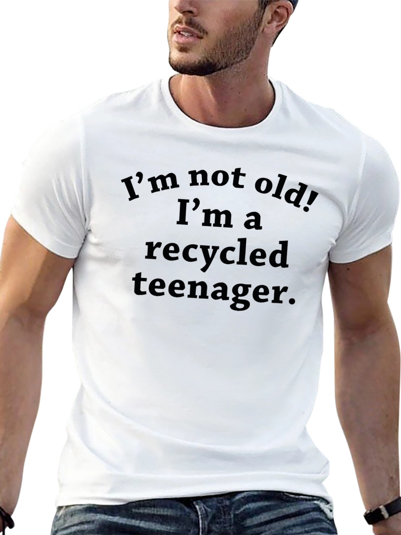 Recycled Teenager Funny Graphic T-Shirt