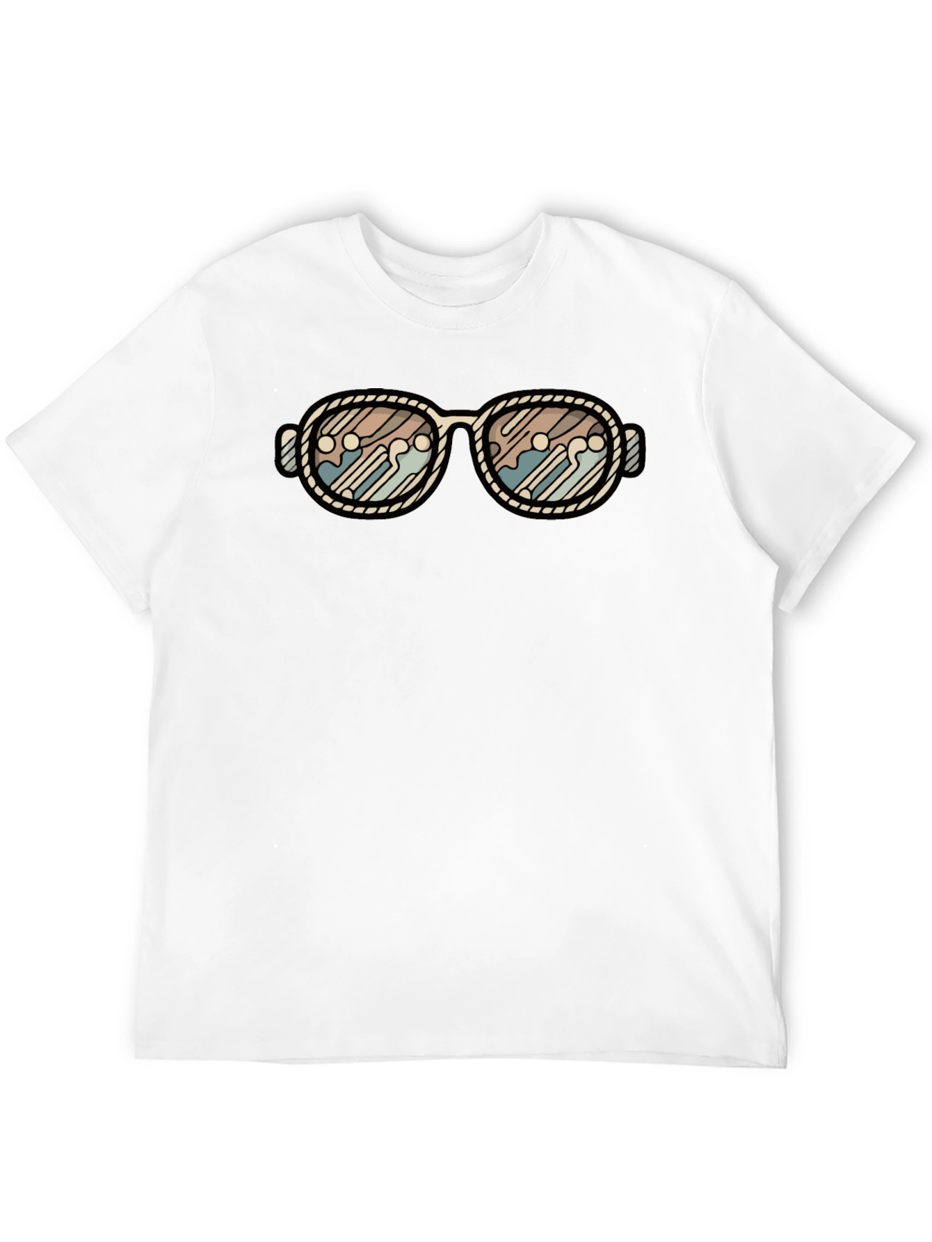 Retro Sunglasses Graphic Tee - Stylish & Unique Design