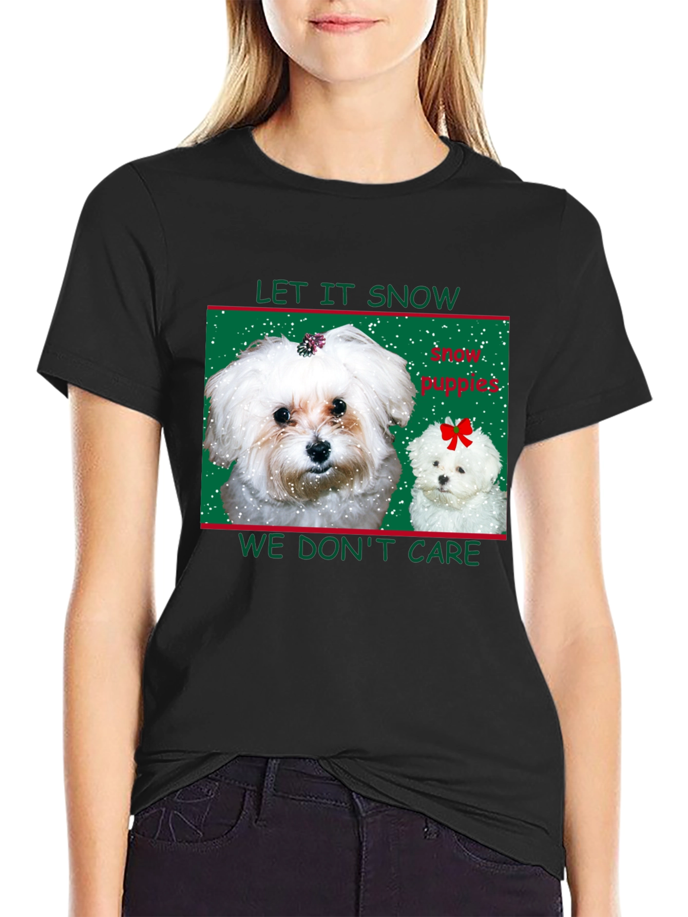 Let it Snow Puppies Graphic Tee