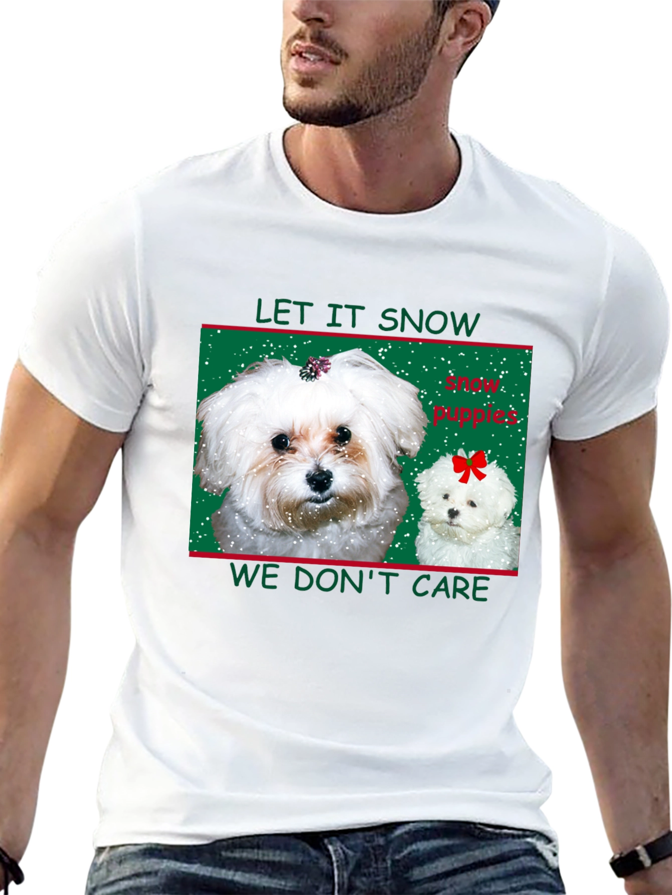 Let it Snow Puppies Graphic Tee