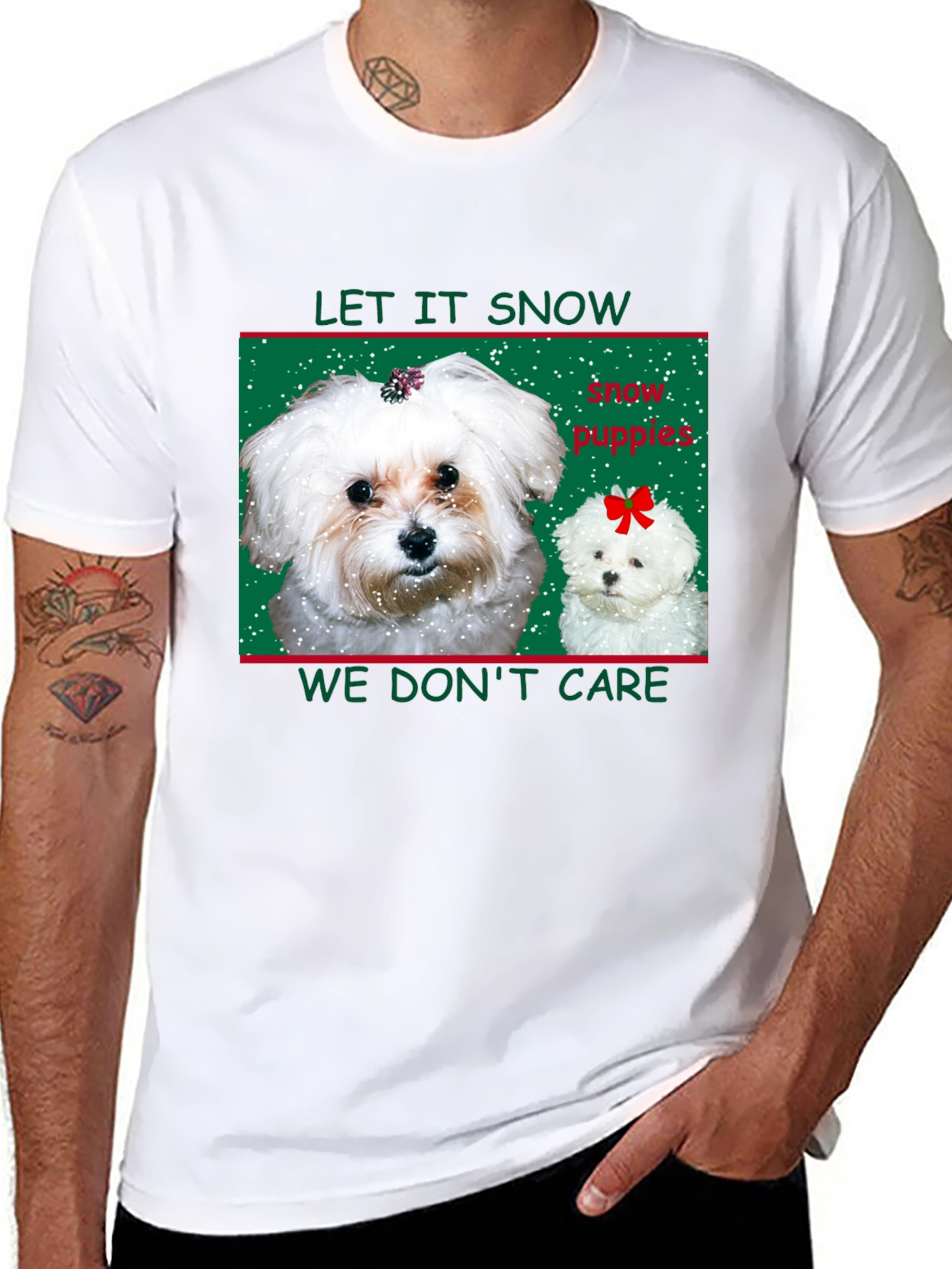 Let it Snow Puppies Graphic Tee