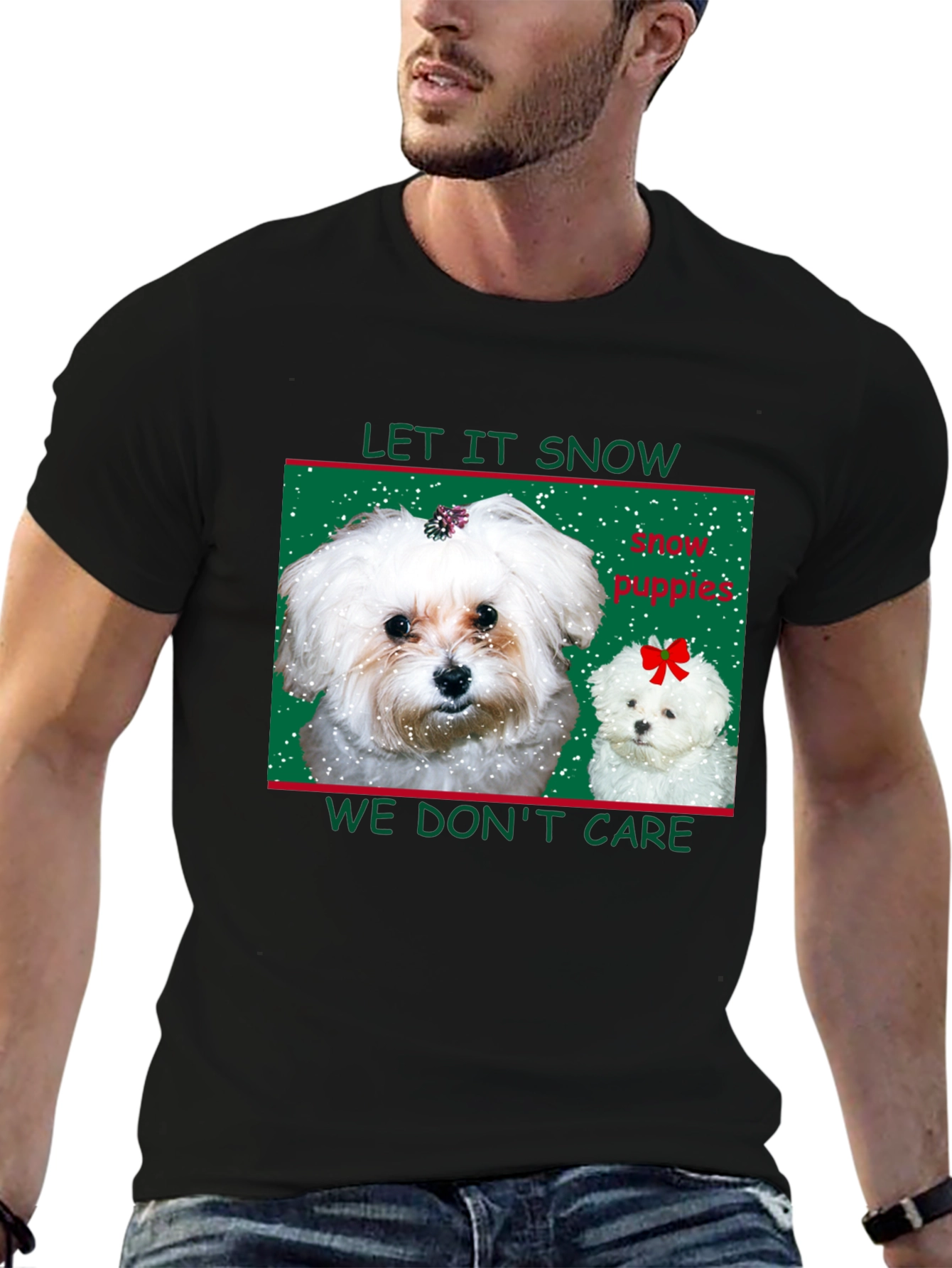 Let it Snow Puppies Graphic Tee