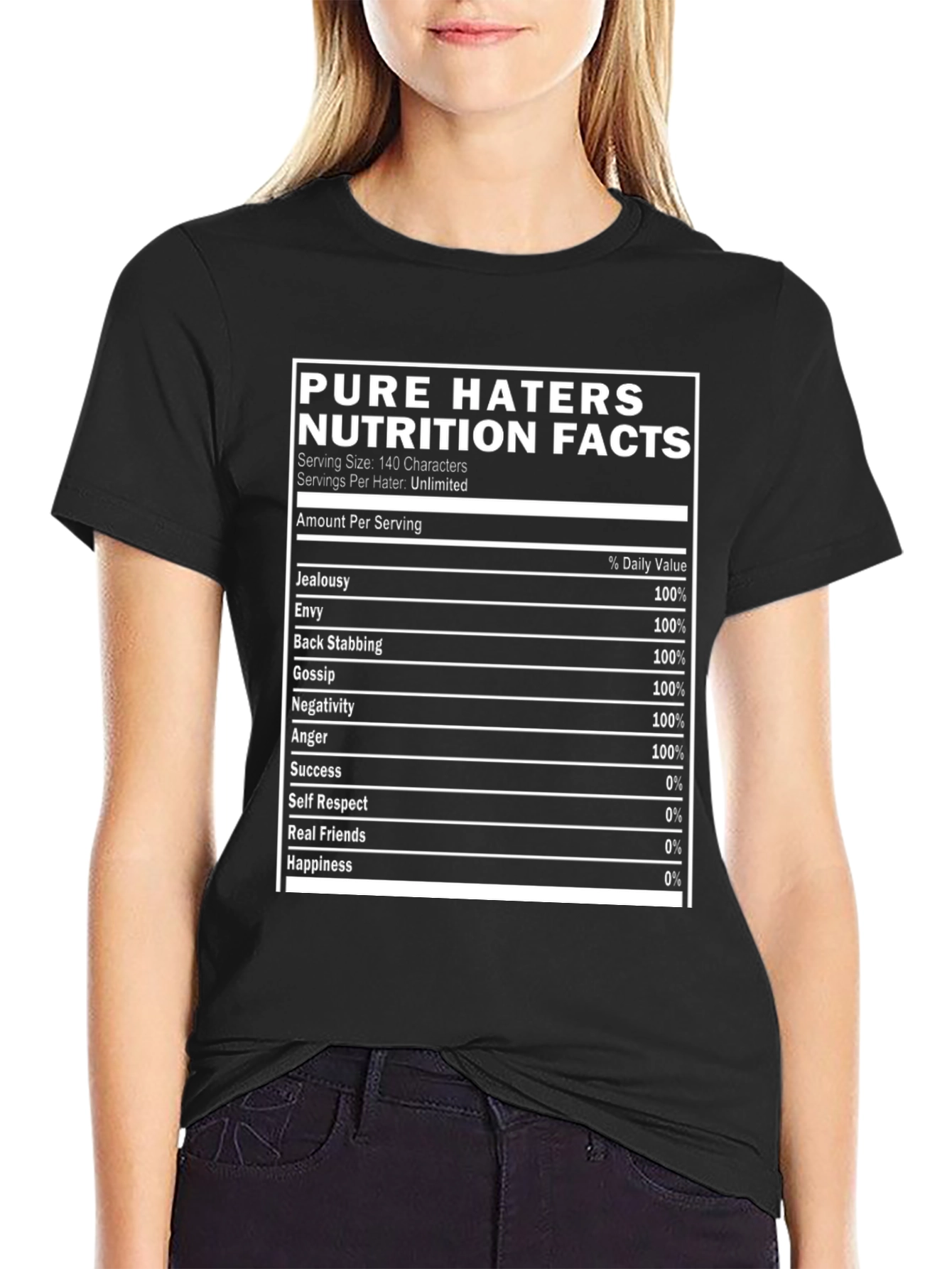 Pure Haters Nutrition Facts T-Shirt