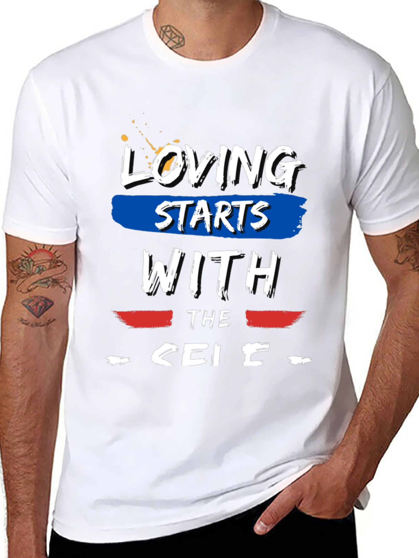 Loving Starts With The... Graphic T-Shirt