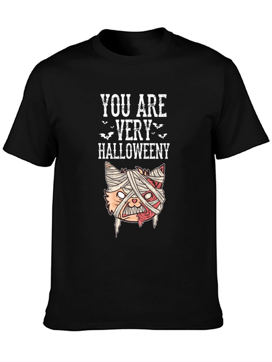 Funny Halloween Mummy Cat Graphic Tee