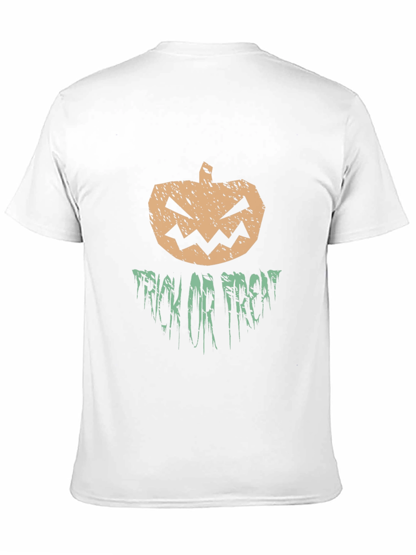 Halloween Pumpkin Trick or Treat Black Graphic T-Shirt