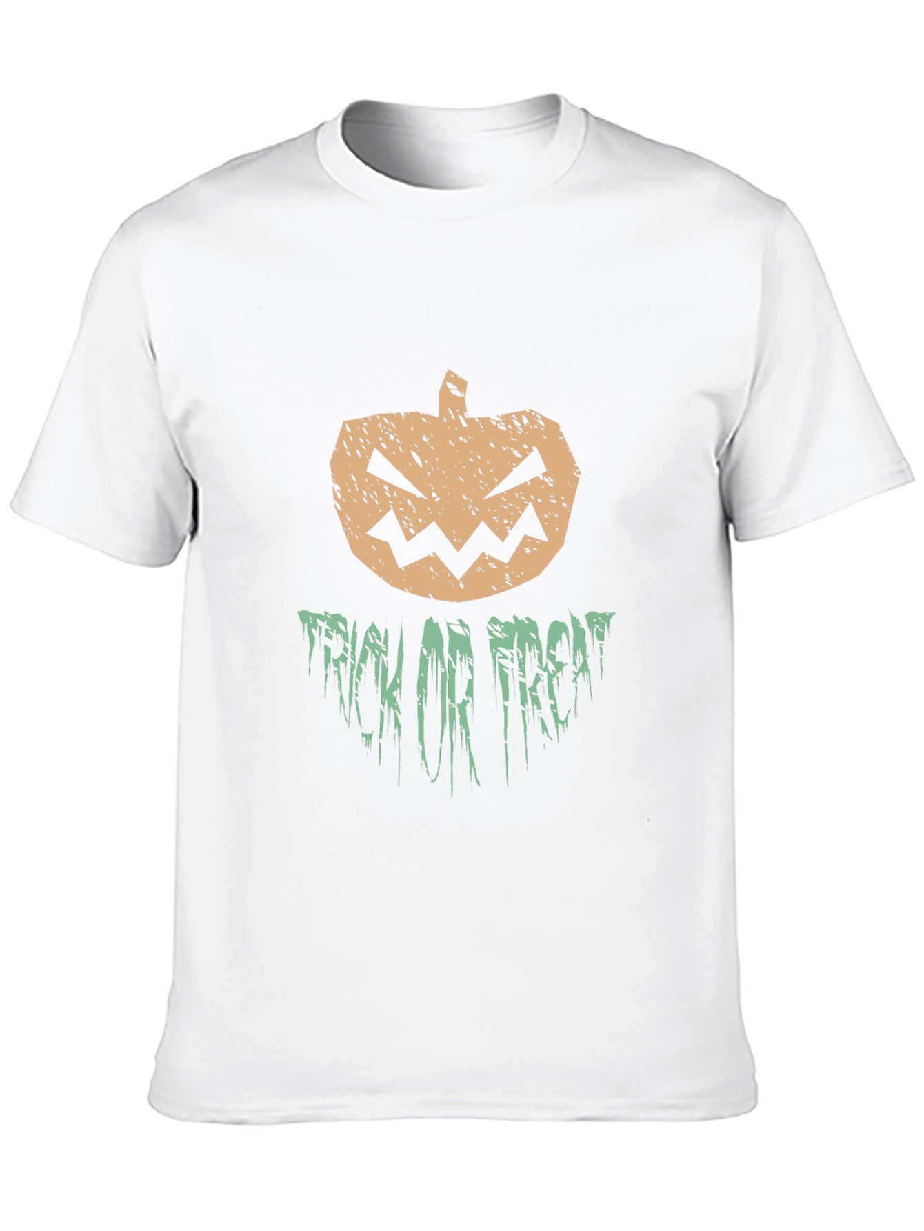 Halloween Pumpkin Trick or Treat Black Graphic T-Shirt