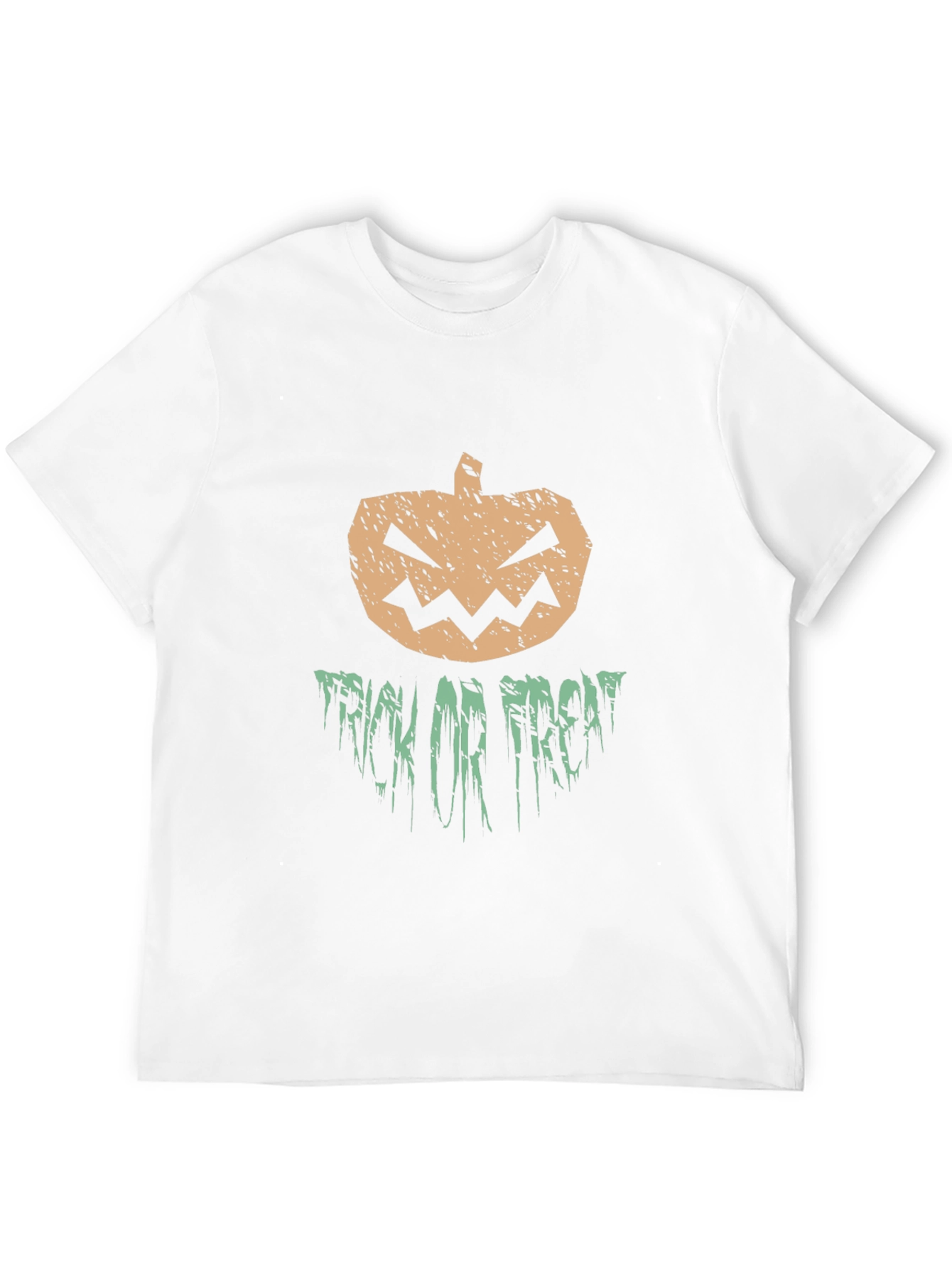 Halloween Pumpkin Trick or Treat Black Graphic T-Shirt