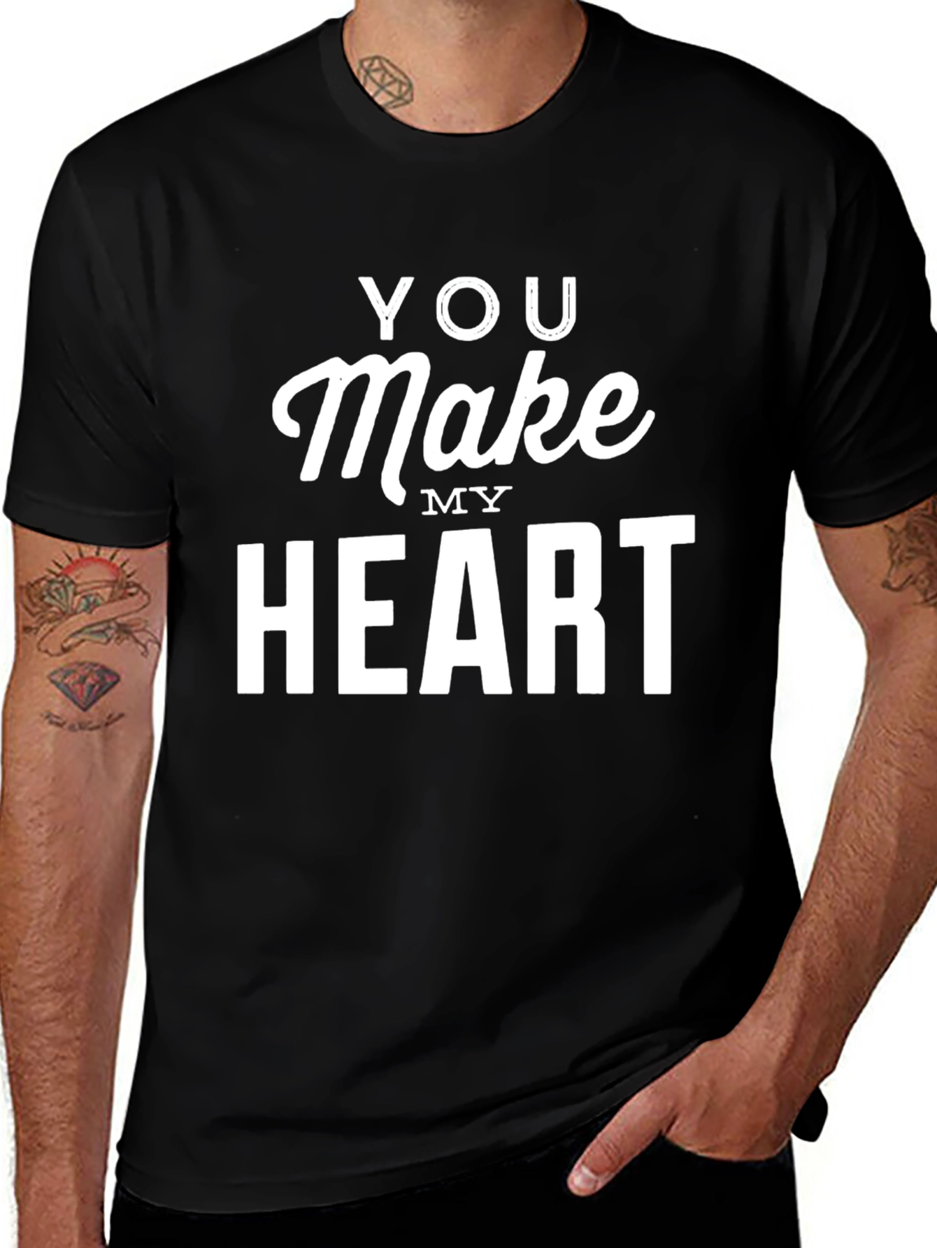 You Make My Heart Black Graphic Tee