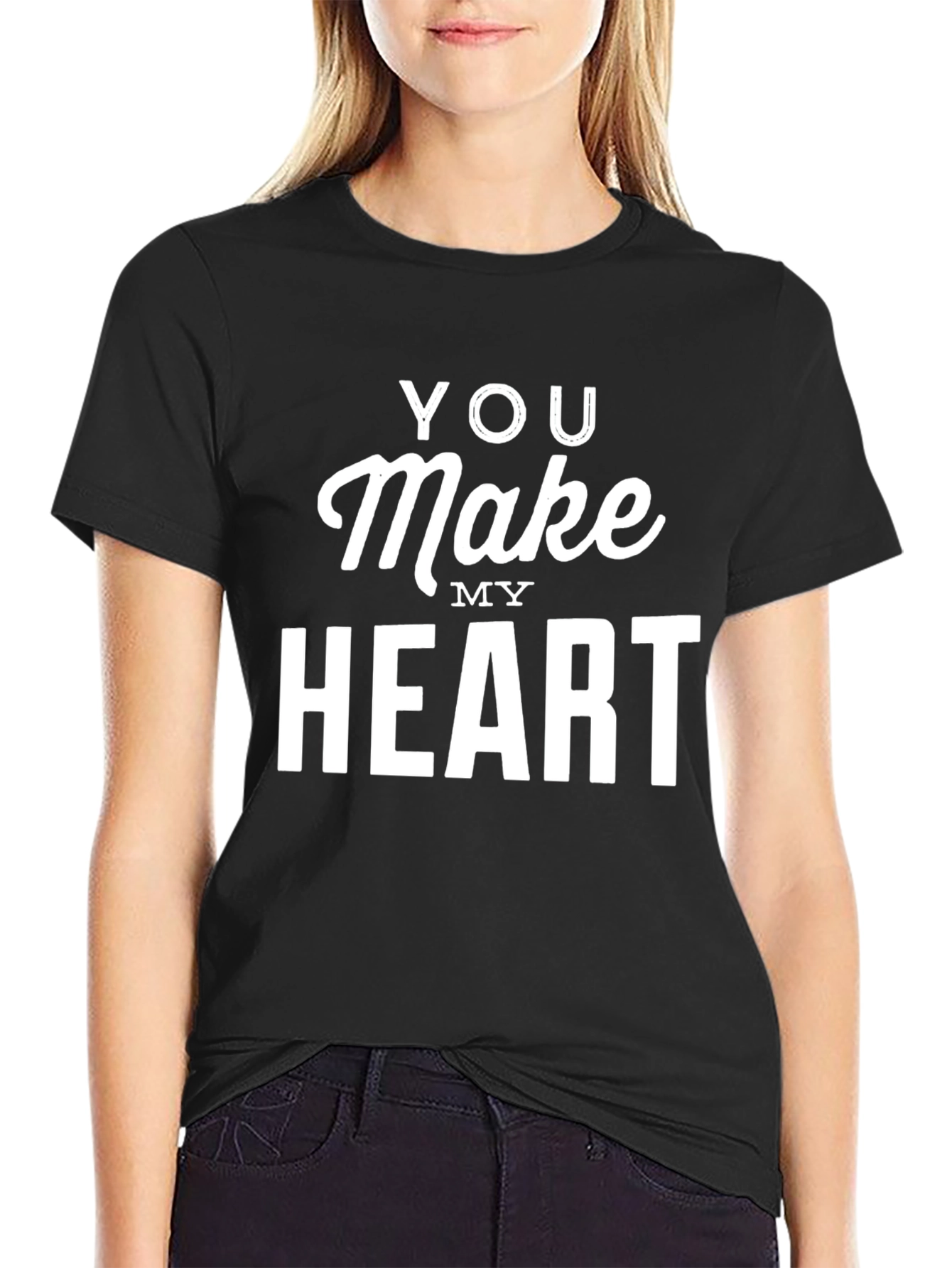 You Make My Heart Black Graphic Tee
