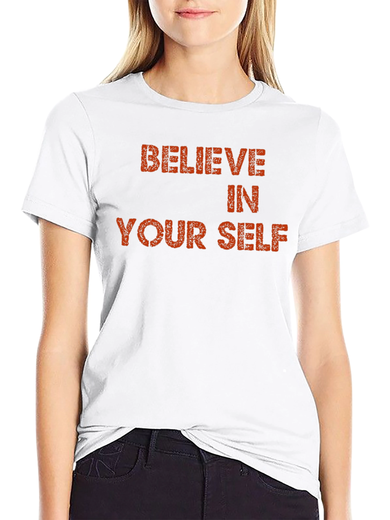 Believe In Yourself Black Graphic Tee