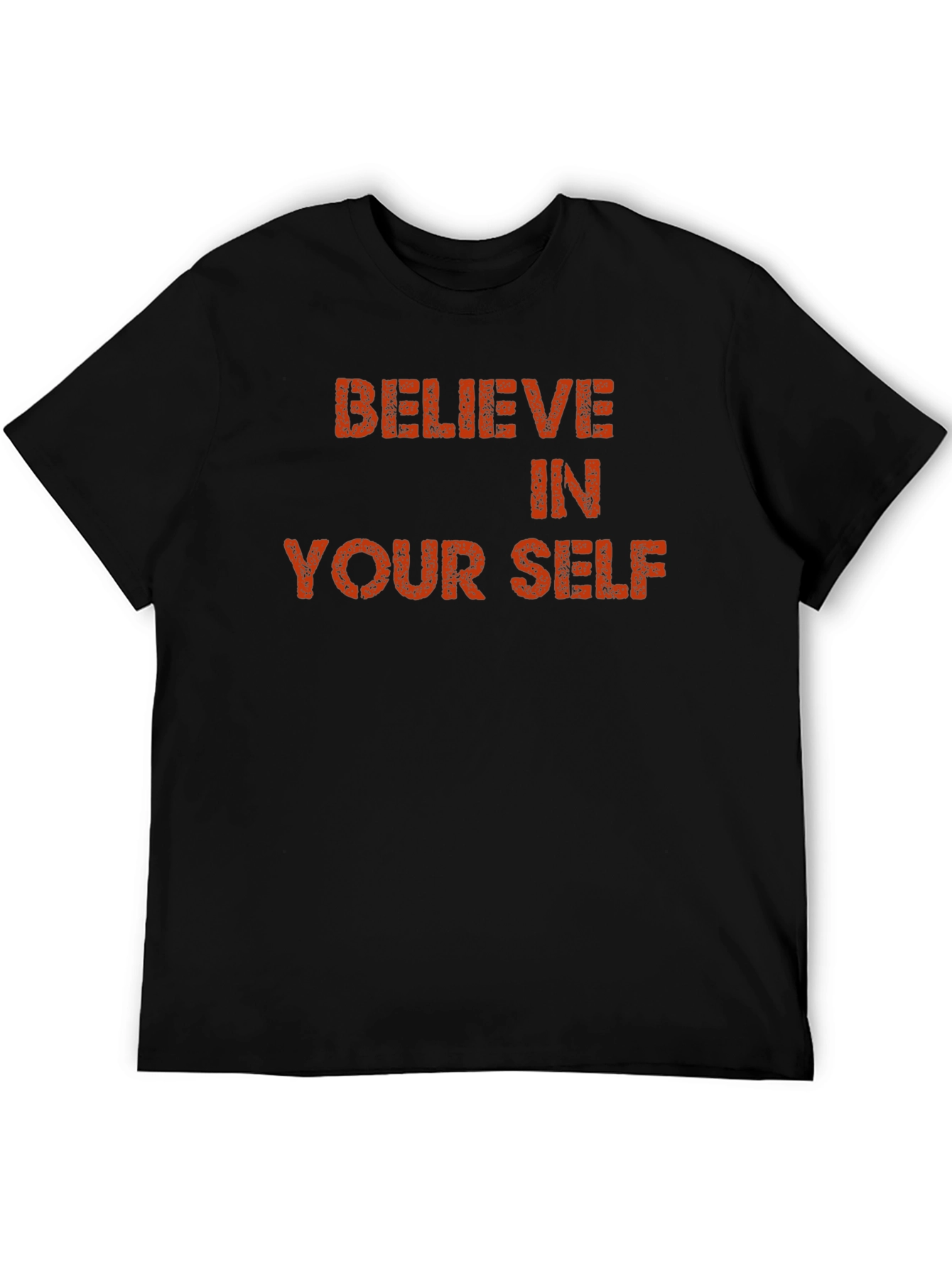 Believe In Yourself Black Graphic Tee