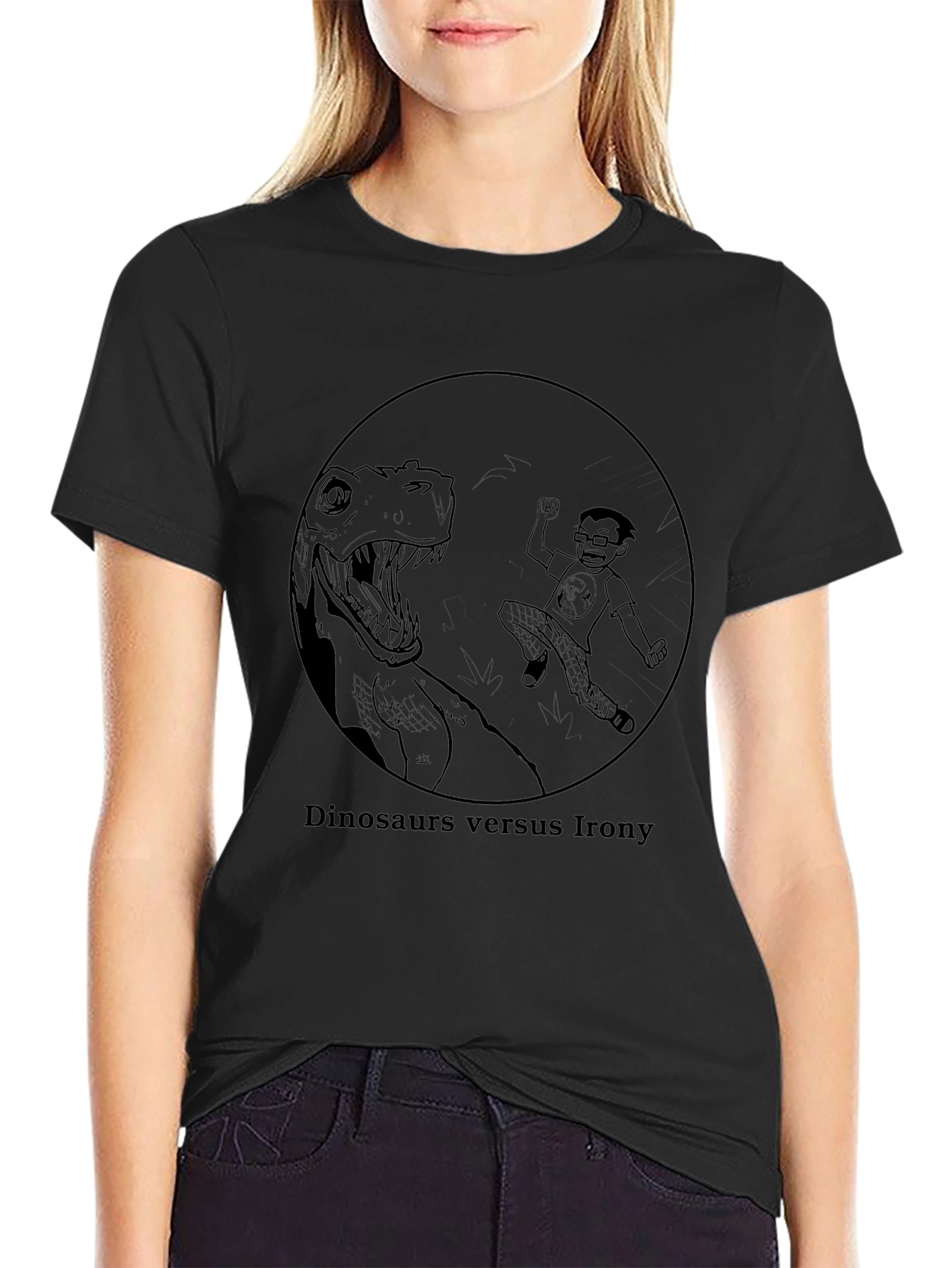 Dinosaurs vs. Irony Graphic Tee