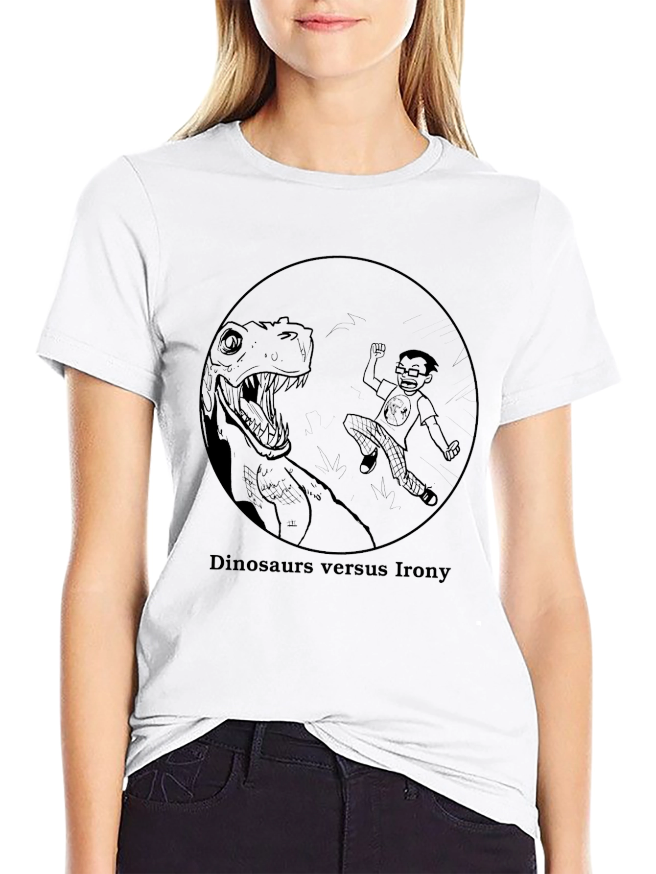 Dinosaurs vs. Irony Graphic Tee