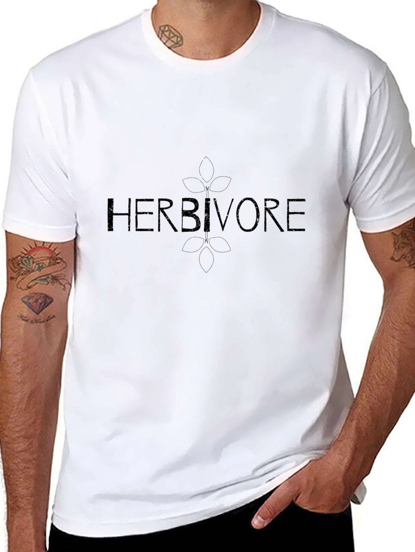 Herbivore Black T-Shirt - Vegan Friendly Apparel