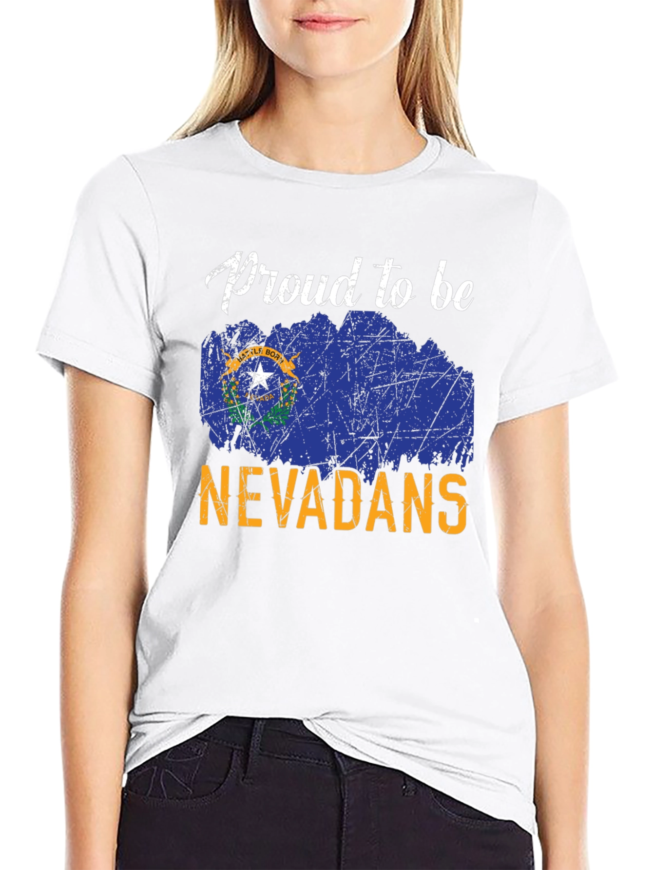 Proud Nevadans T-Shirt - State Flag Graphic Tee