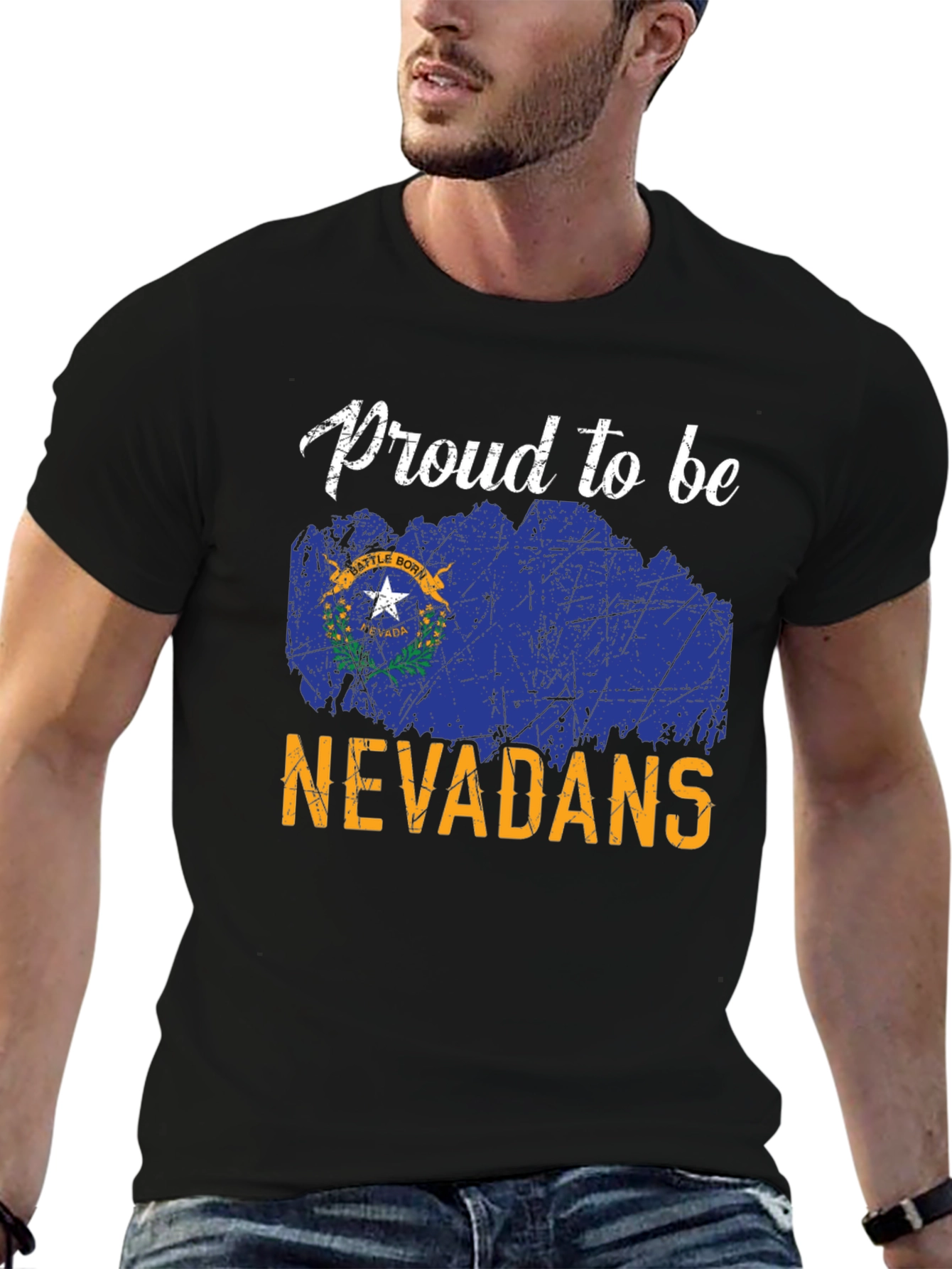 Proud Nevadans T-Shirt - State Flag Graphic Tee