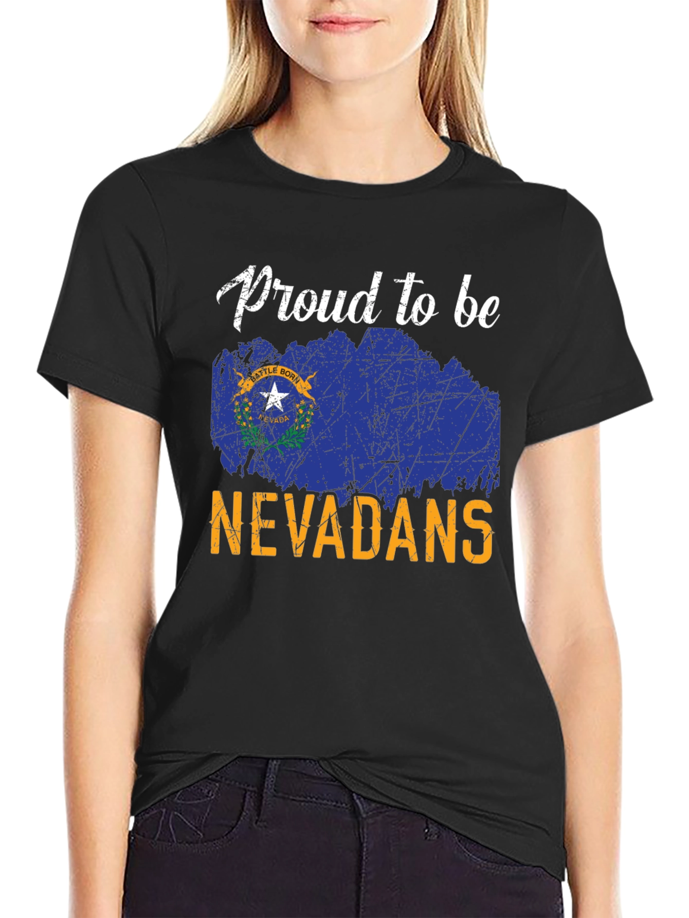 Proud Nevadans T-Shirt - State Flag Graphic Tee