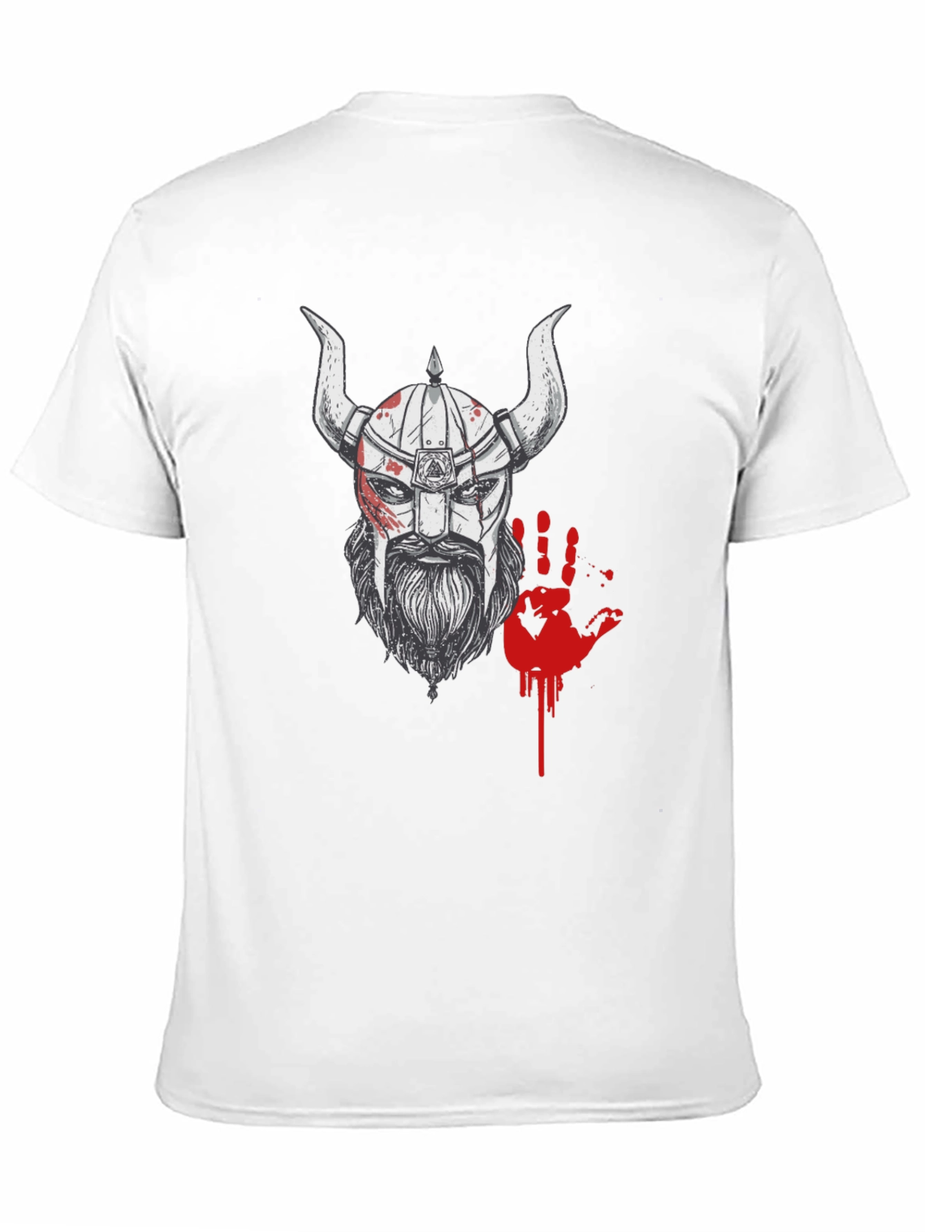 Viking Warrior Graphic Tee - Black