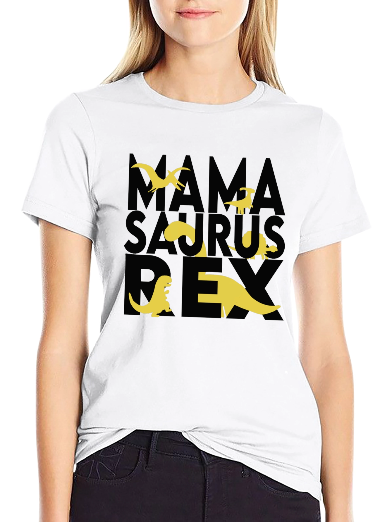 Mama Saurus Rex T-Shirt - Dinosaur Graphic Tee